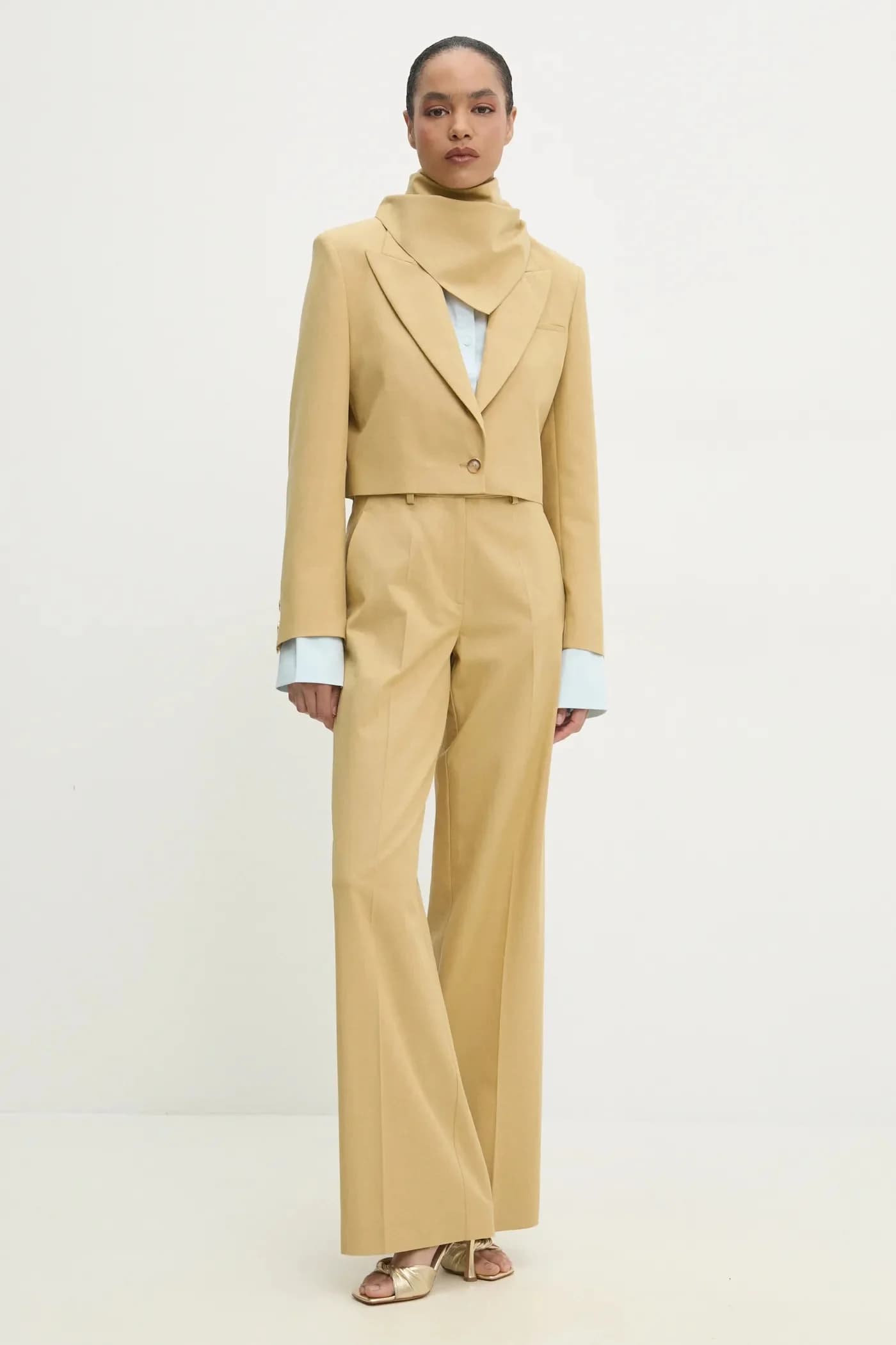 Широкие костюмные брюки - фото 2