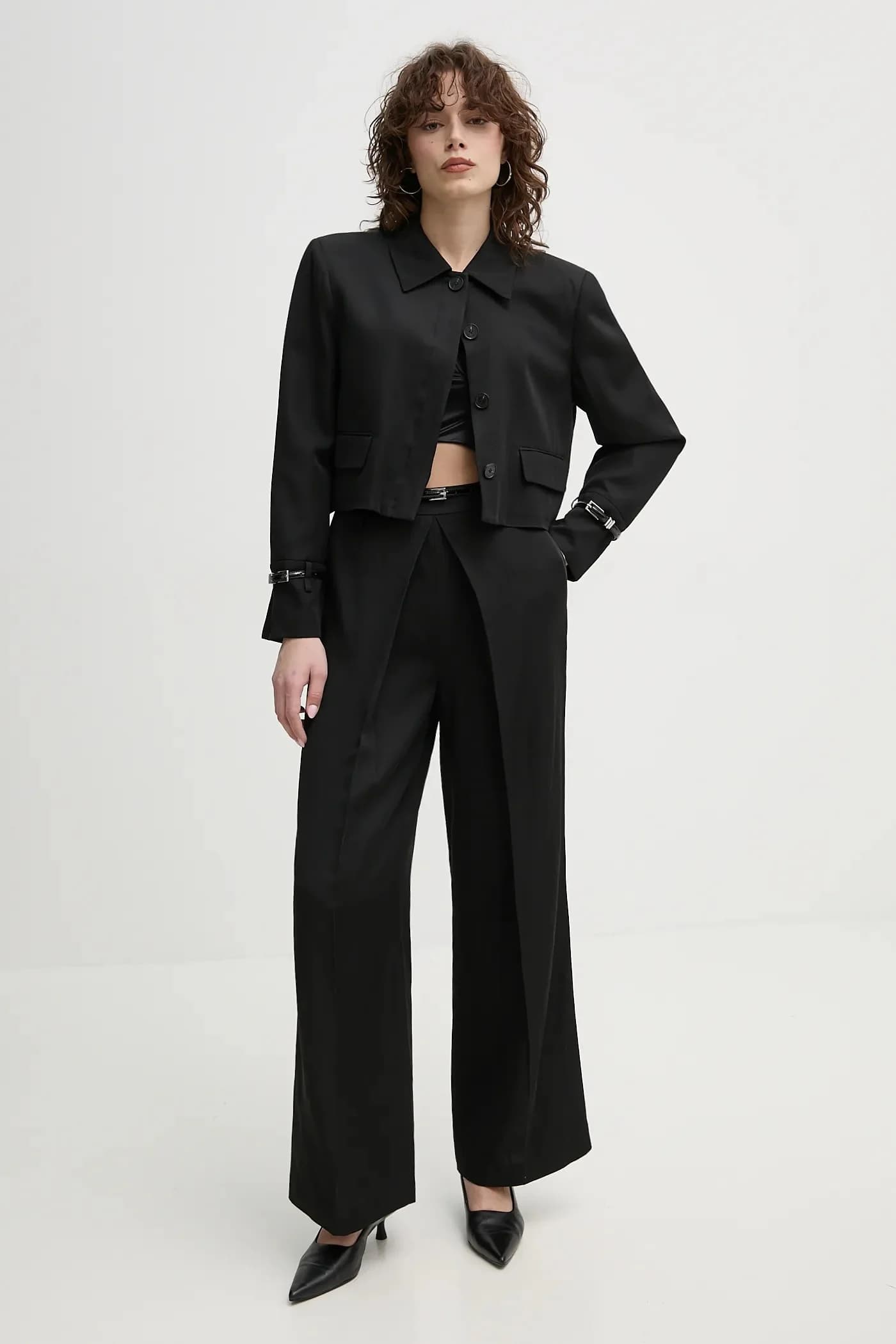 Брюки из смесового льна - фото 5