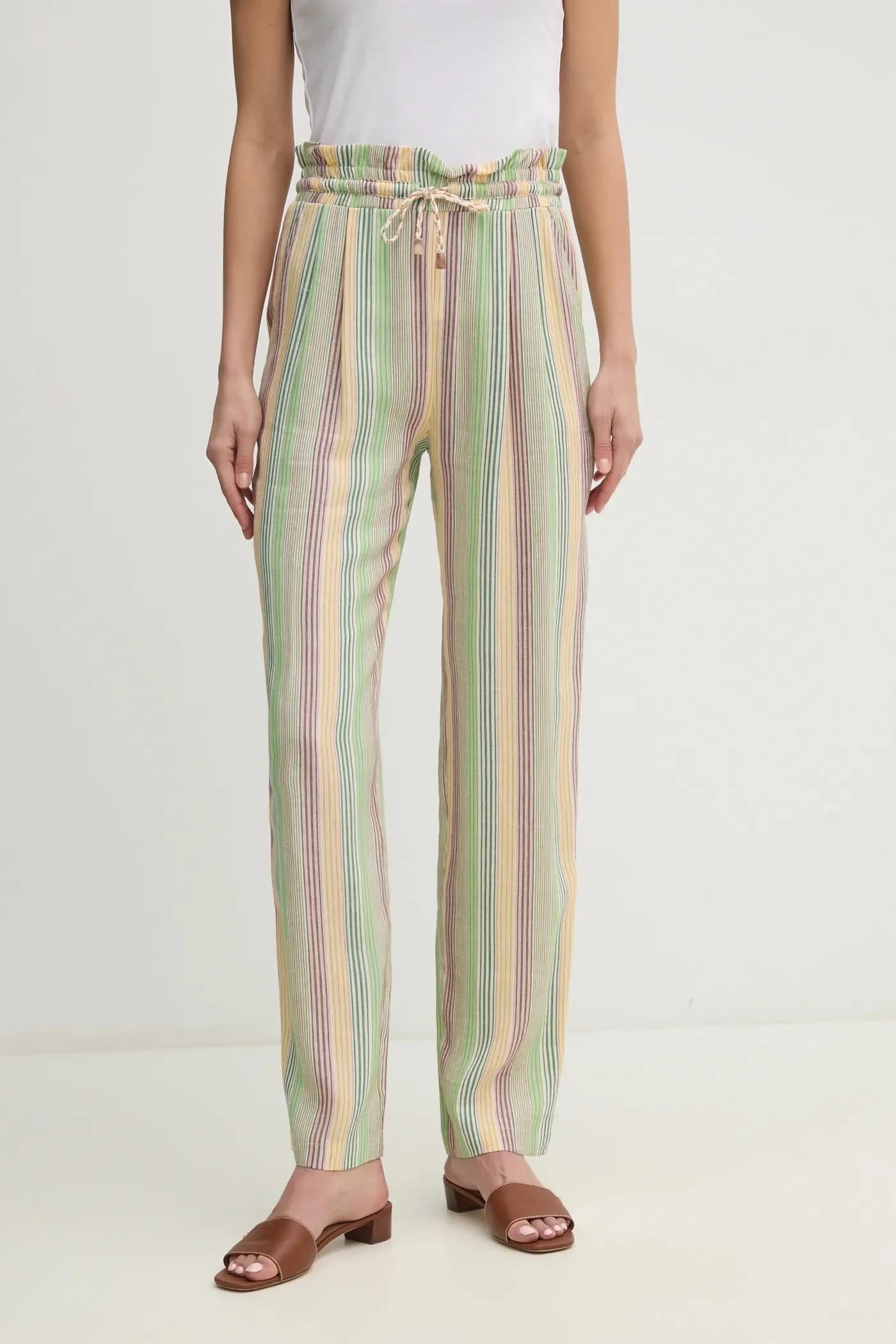 Брюки PETRUS из смесового льна