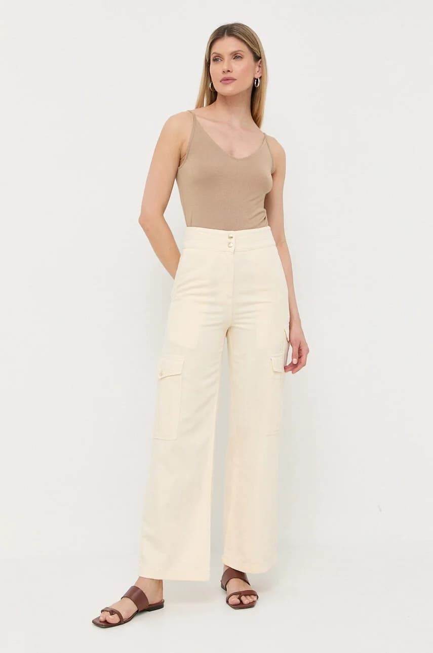 Брюки из смесового льна - фото 2