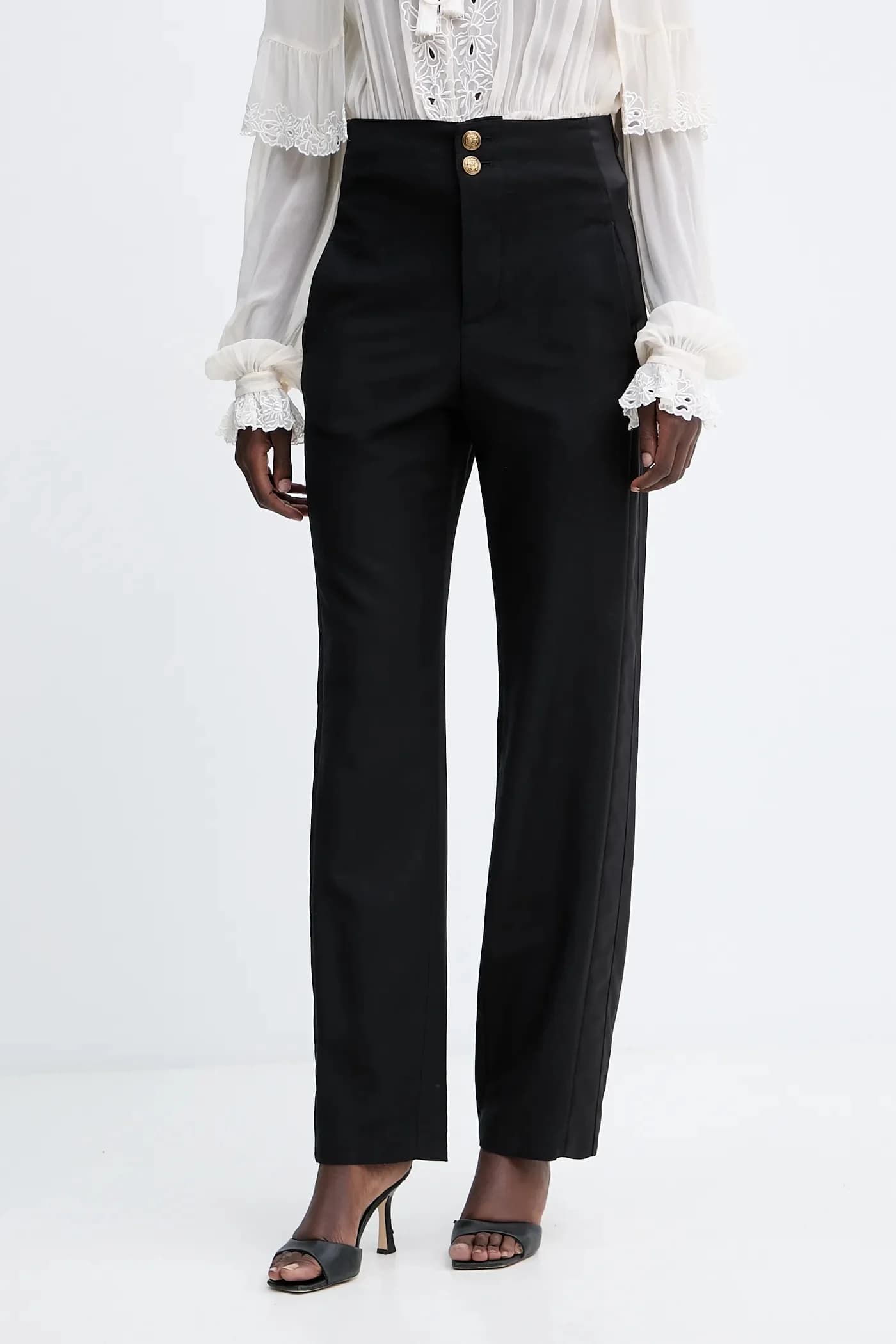 Брюки из смесовой шерсти