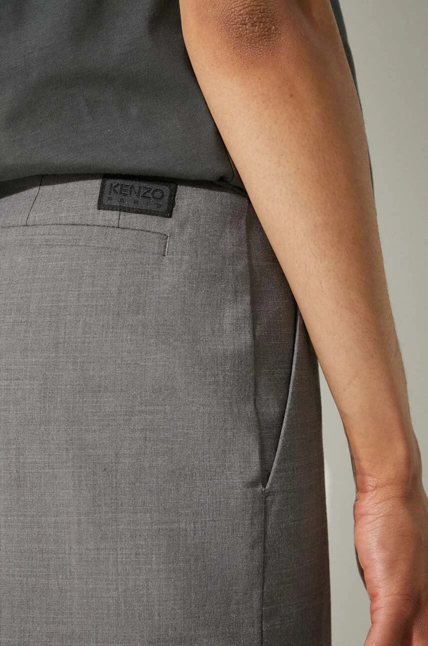 Прохладные шерстяные широкие брюки - фото 5