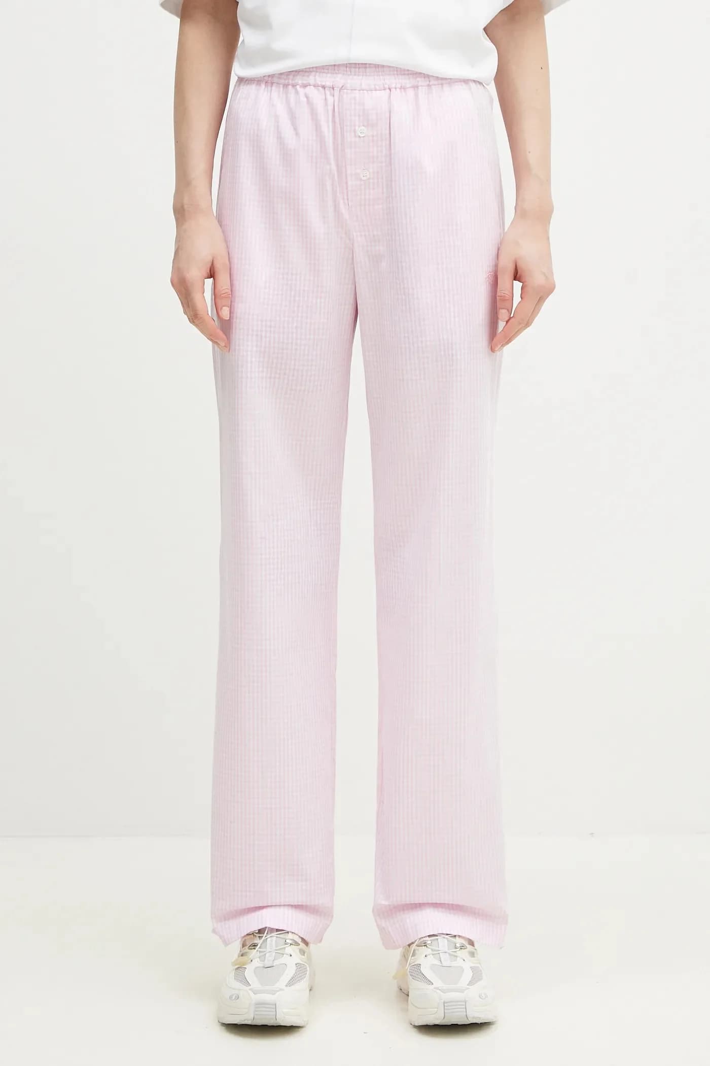 Хлопковые брюки с логотипом Gingham