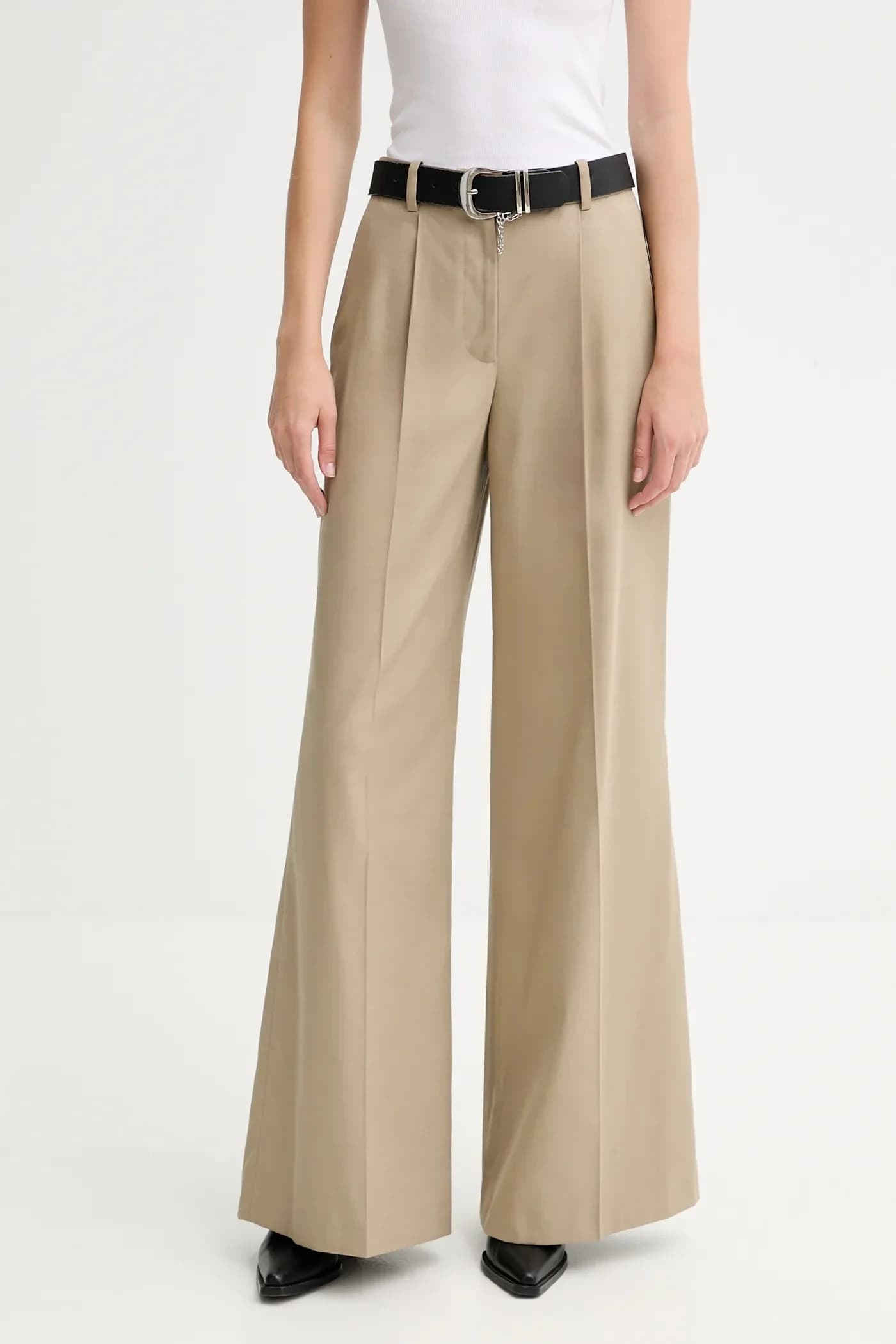 Брюки из смесовой шерсти