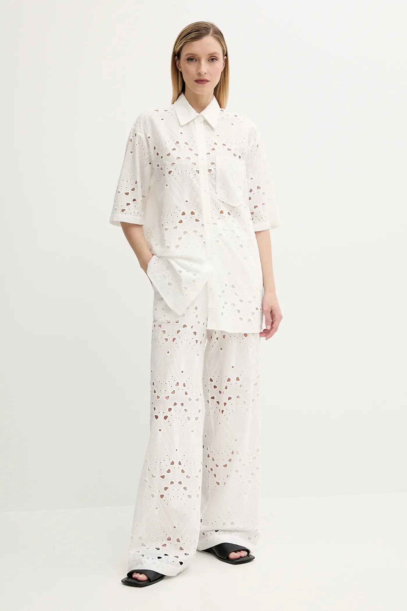 Хлопковые брюки - фото 2