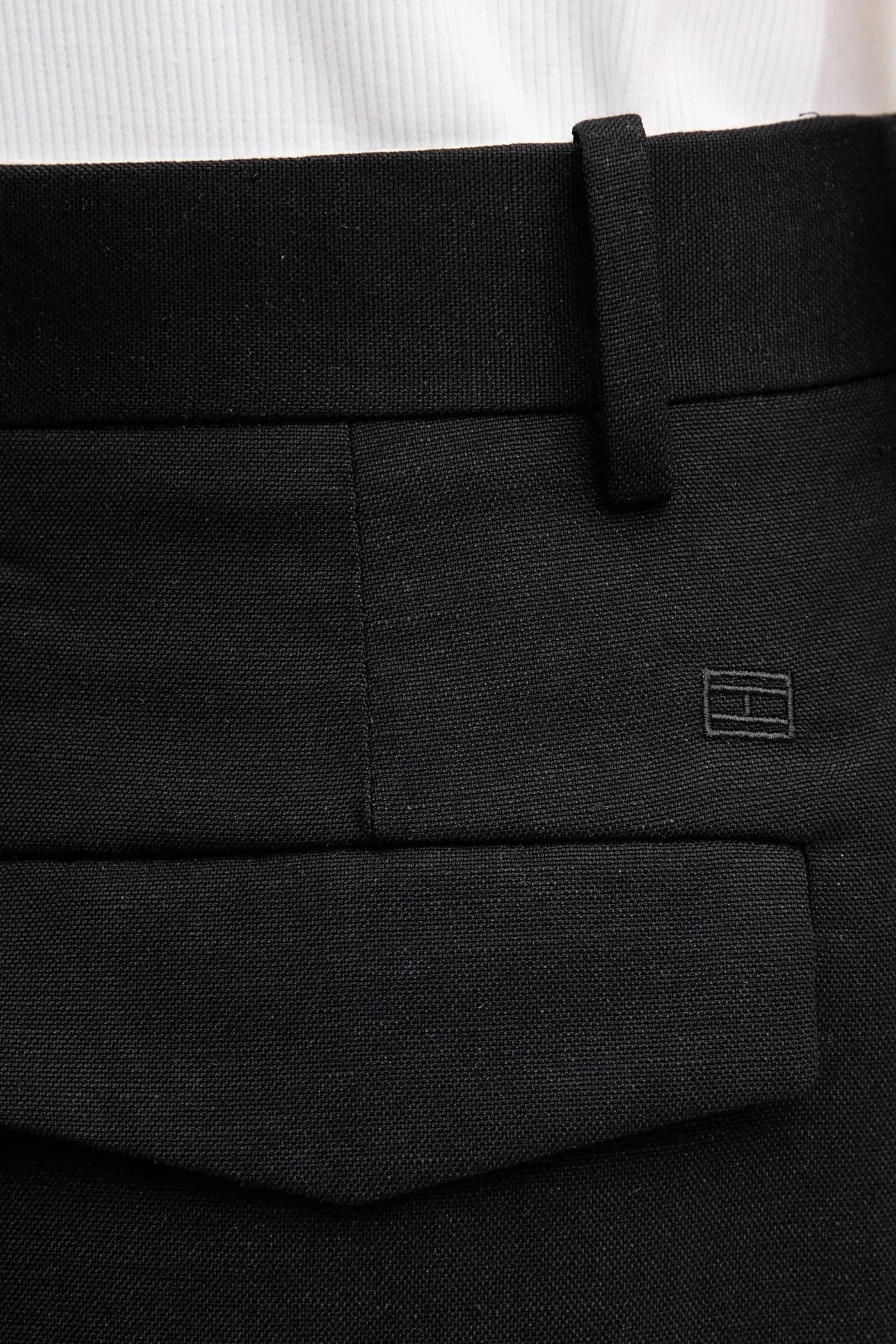 Брюки из смесового льна - фото 4