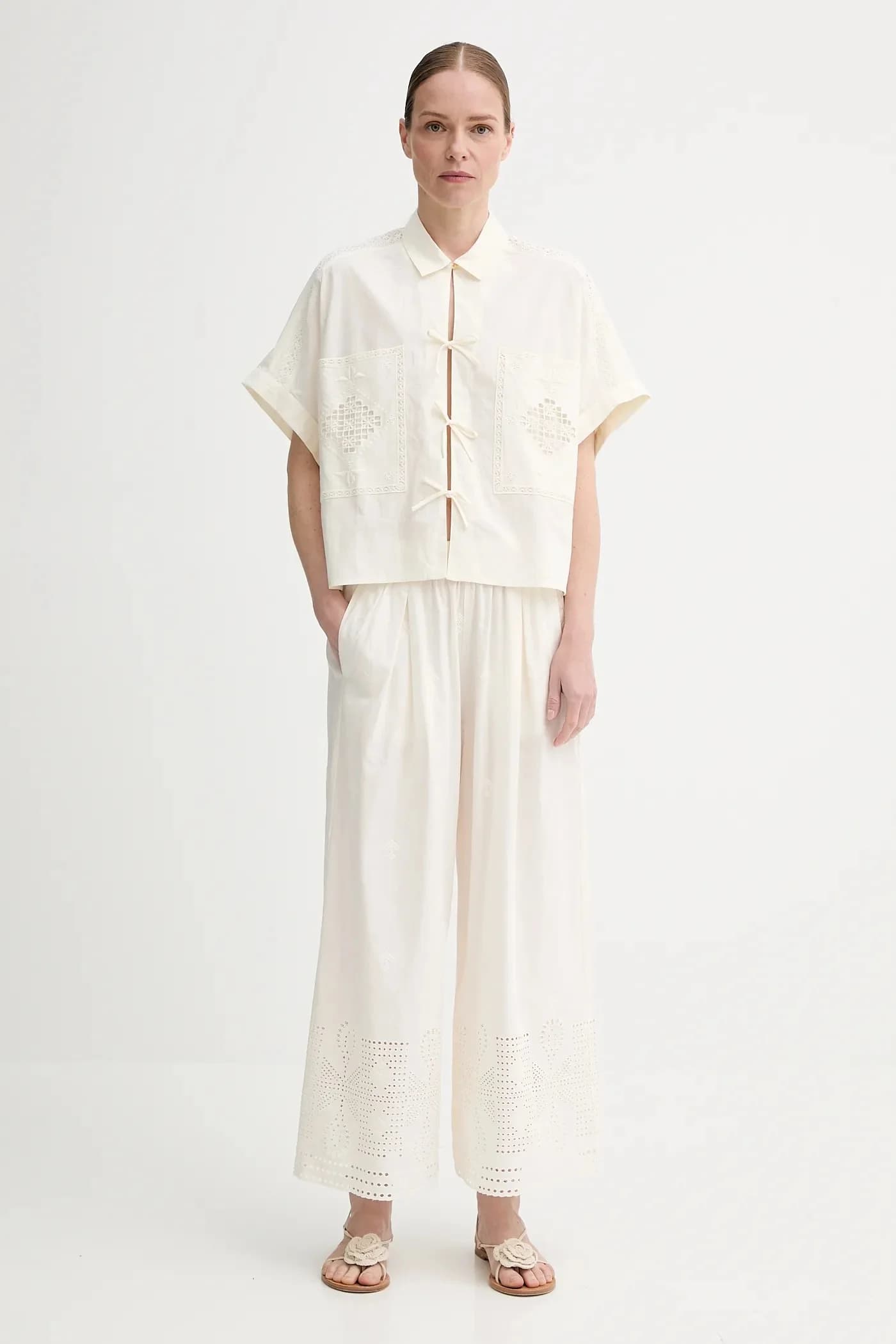 Хлопковые брюки - фото 2