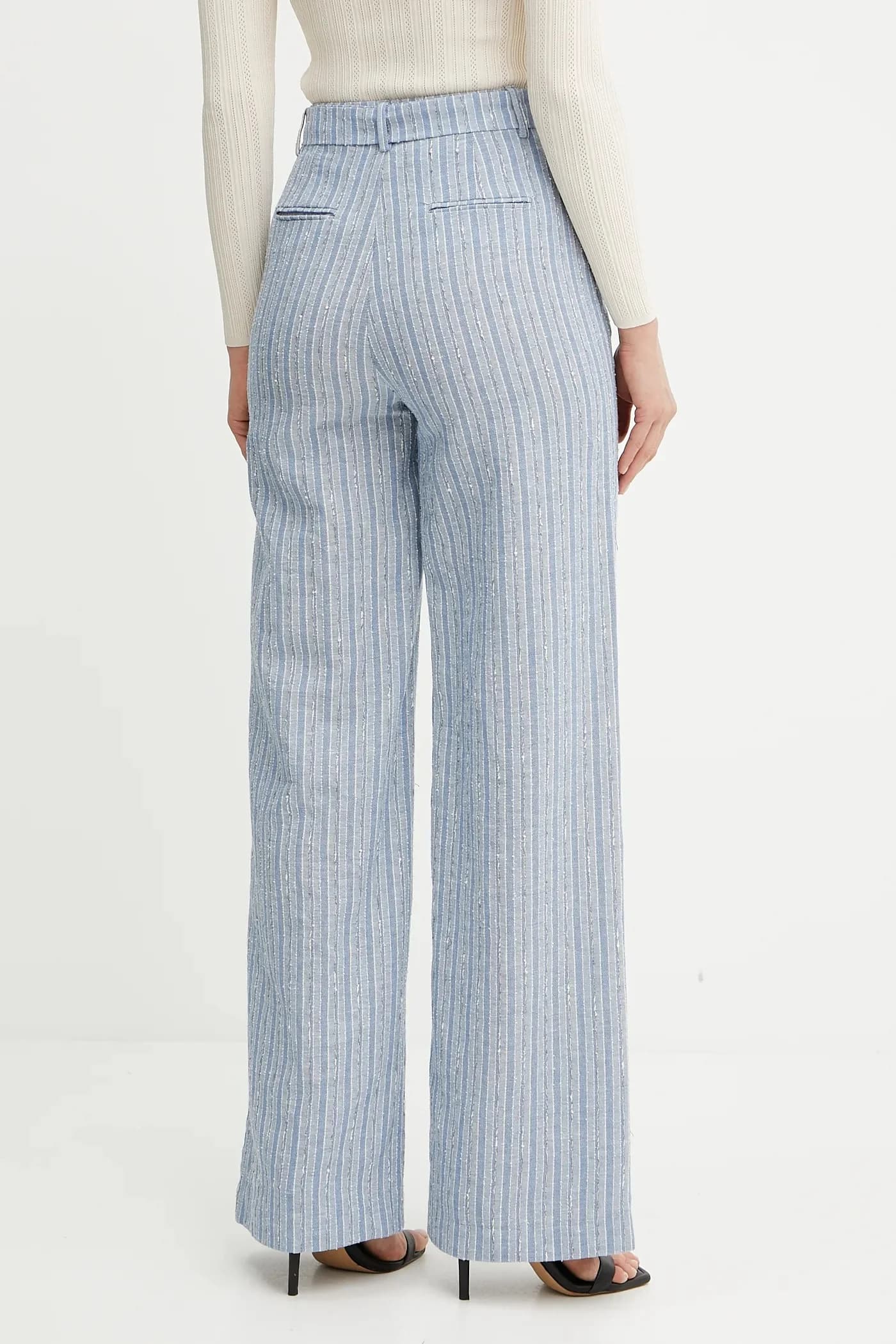 Брюки из смесового льна - фото 3