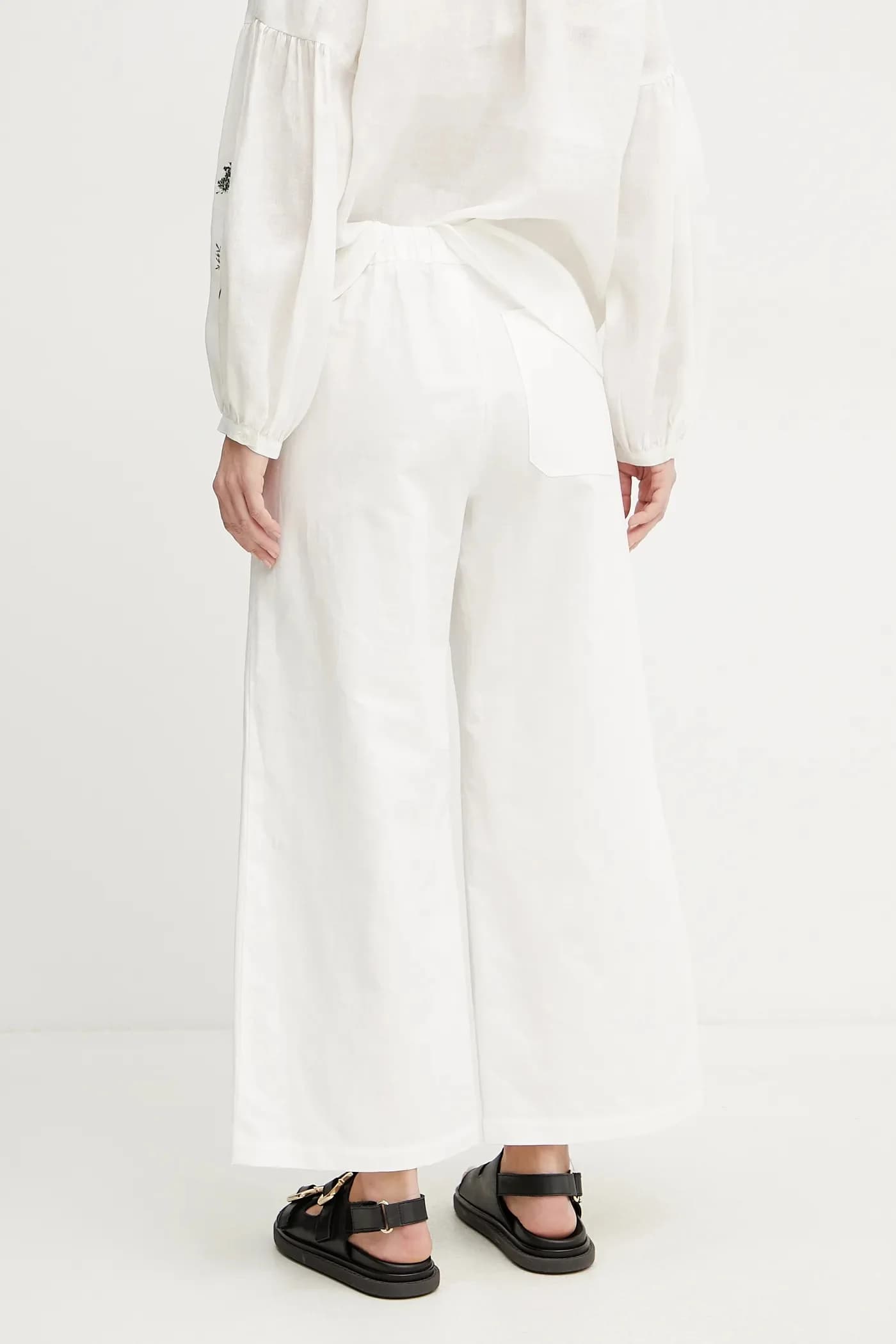 Брюки из смесового льна - фото 3