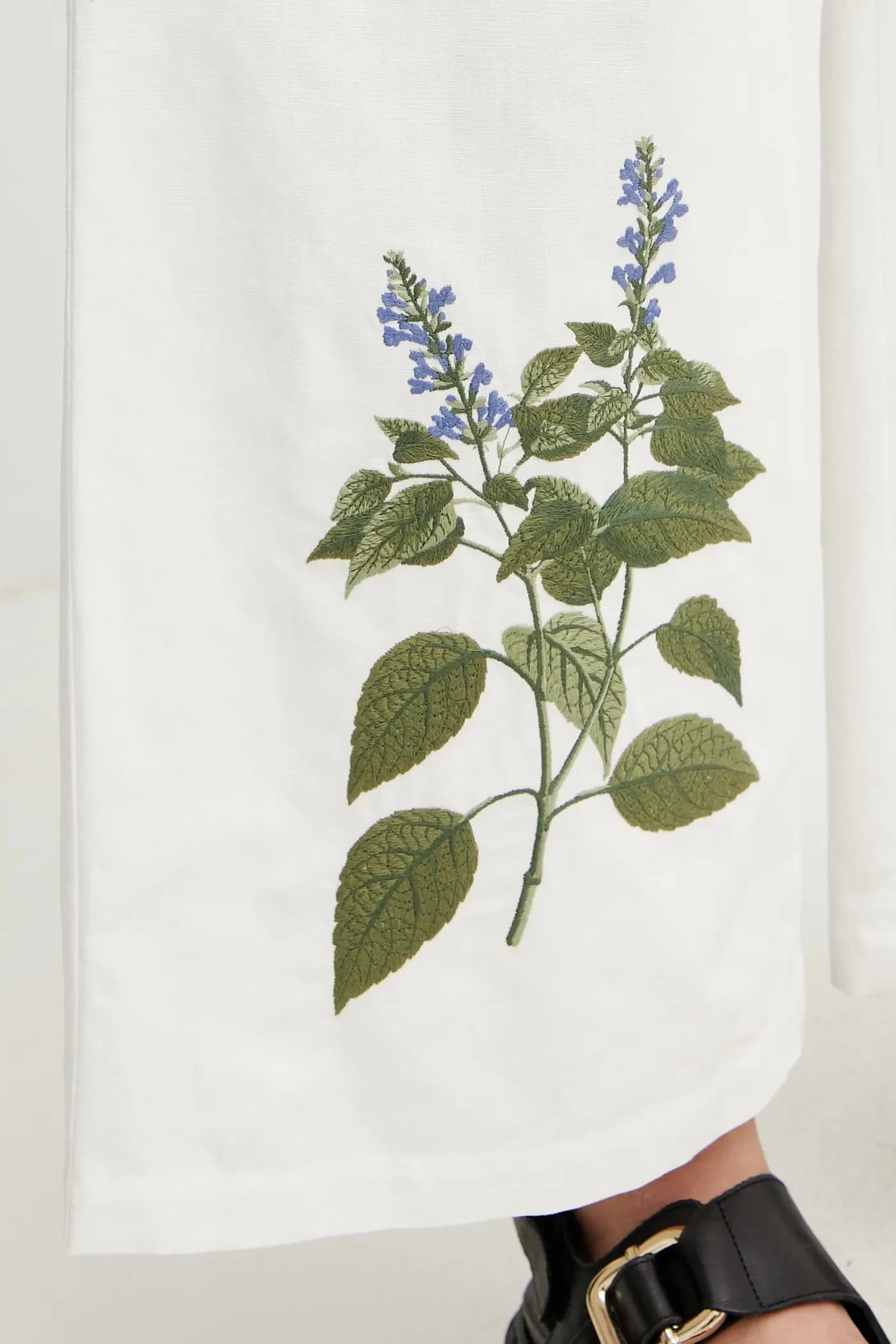 Брюки из смесового льна - фото 4