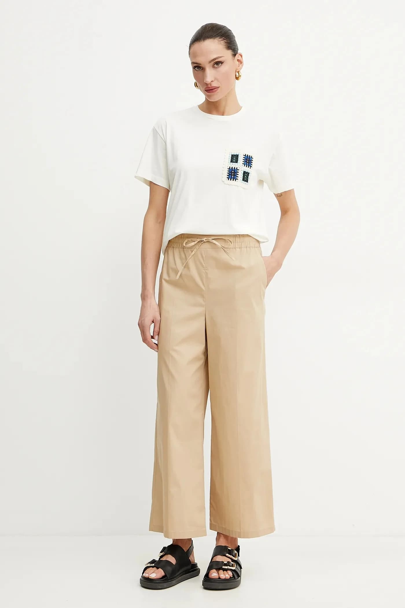 Хлопковые брюки Emme от Marella - фото 2