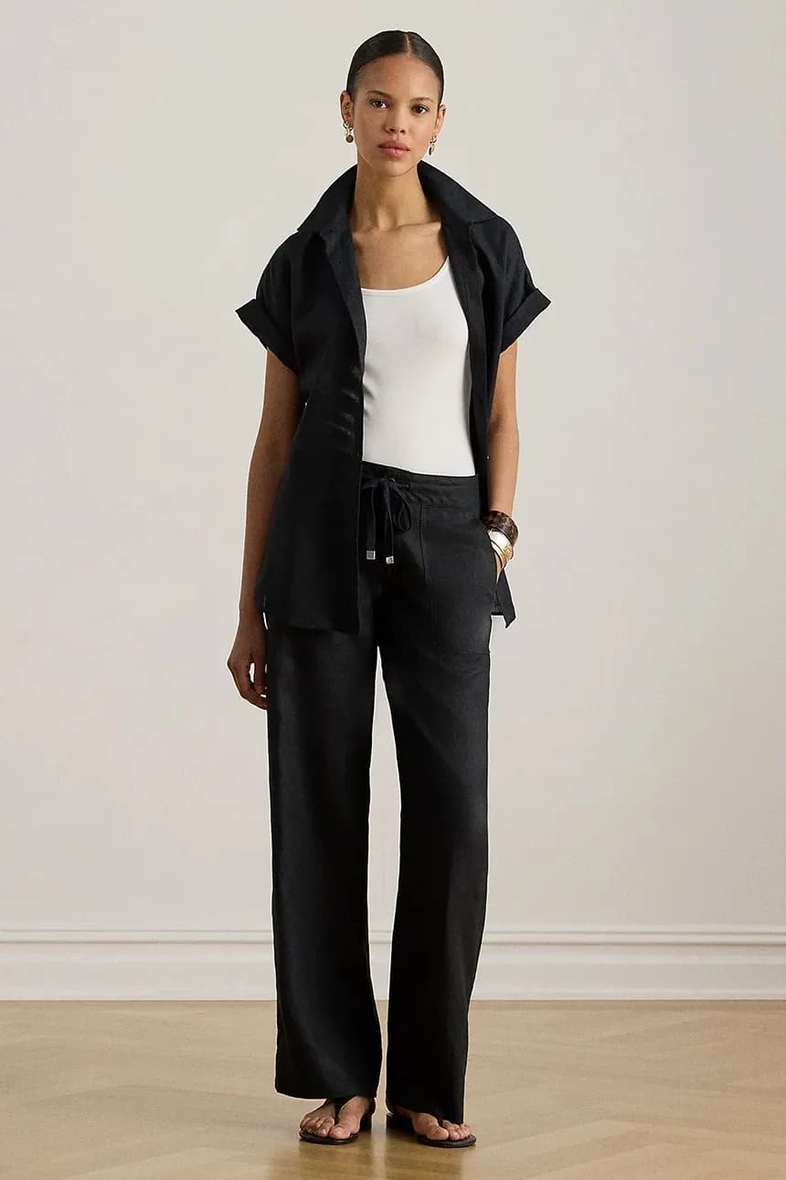 Льняные брюки - фото 3