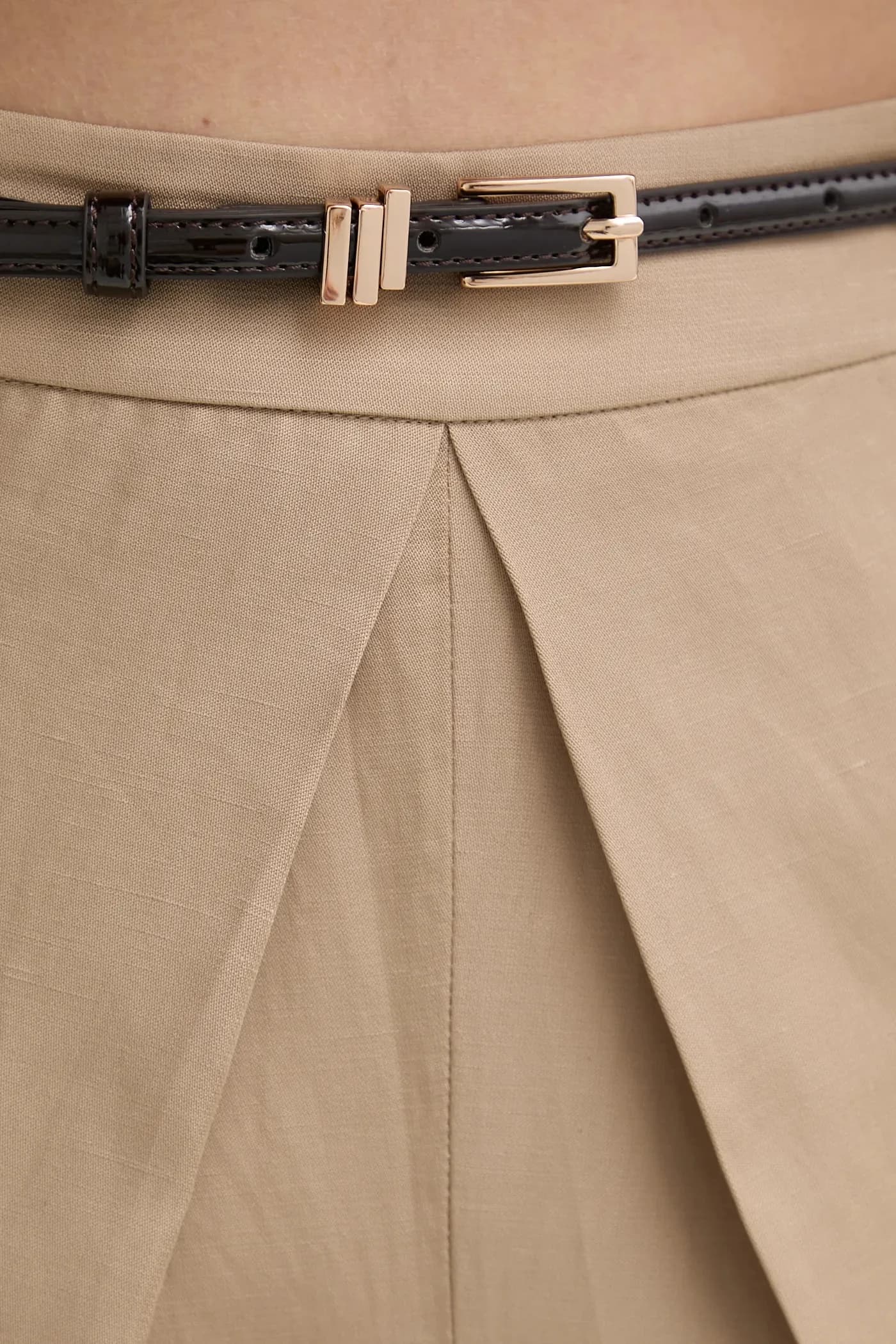 Брюки из смесового льна - фото 4