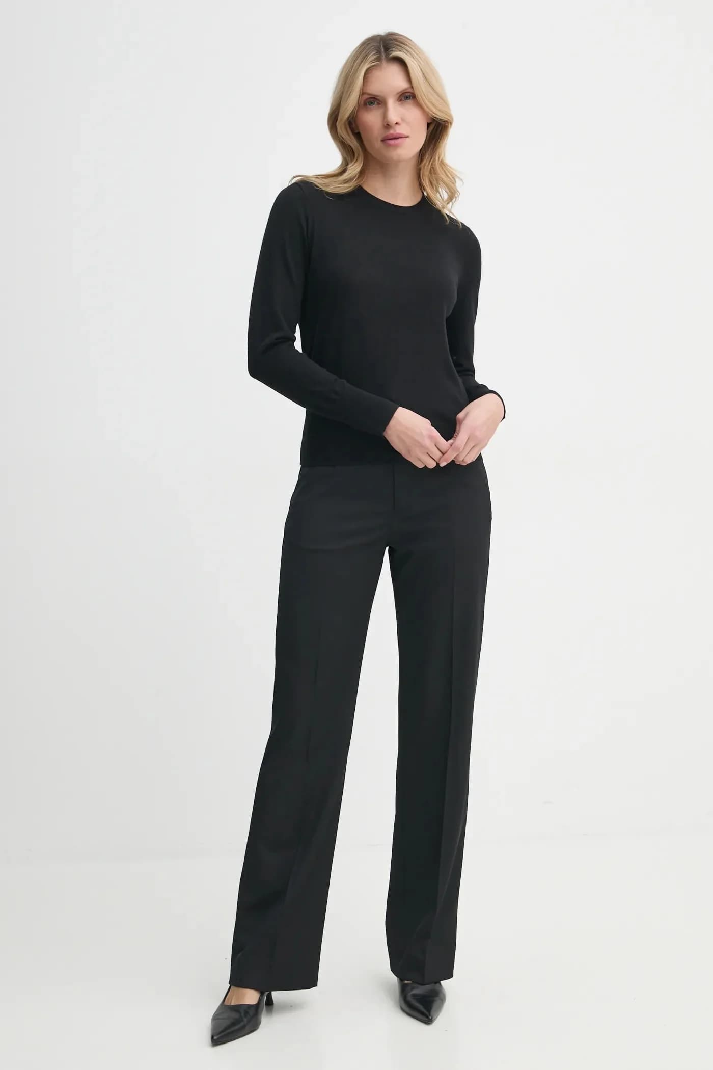 Брюки из смесовой шерсти - фото 2