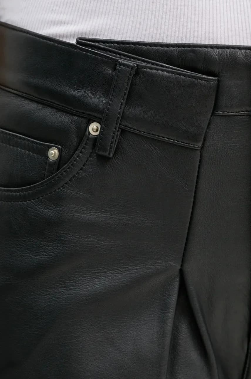 Кожаные брюки - фото 4