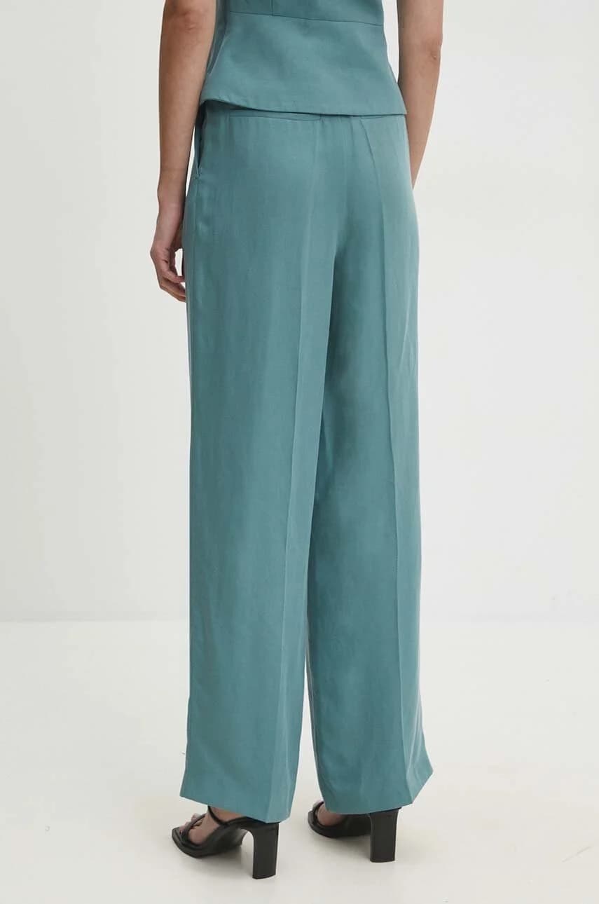 Брюки из смесового льна - фото 3