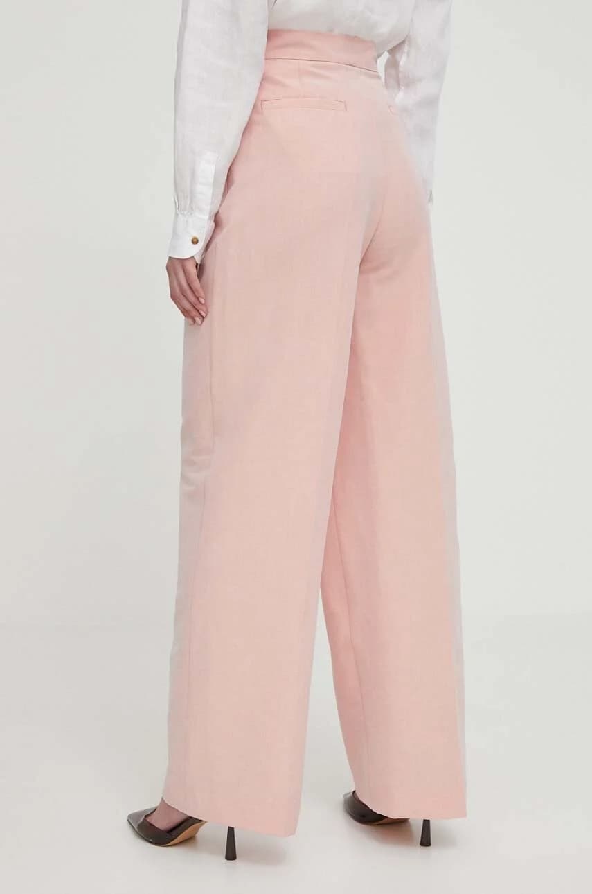 Брюки из смесового льна - фото 3