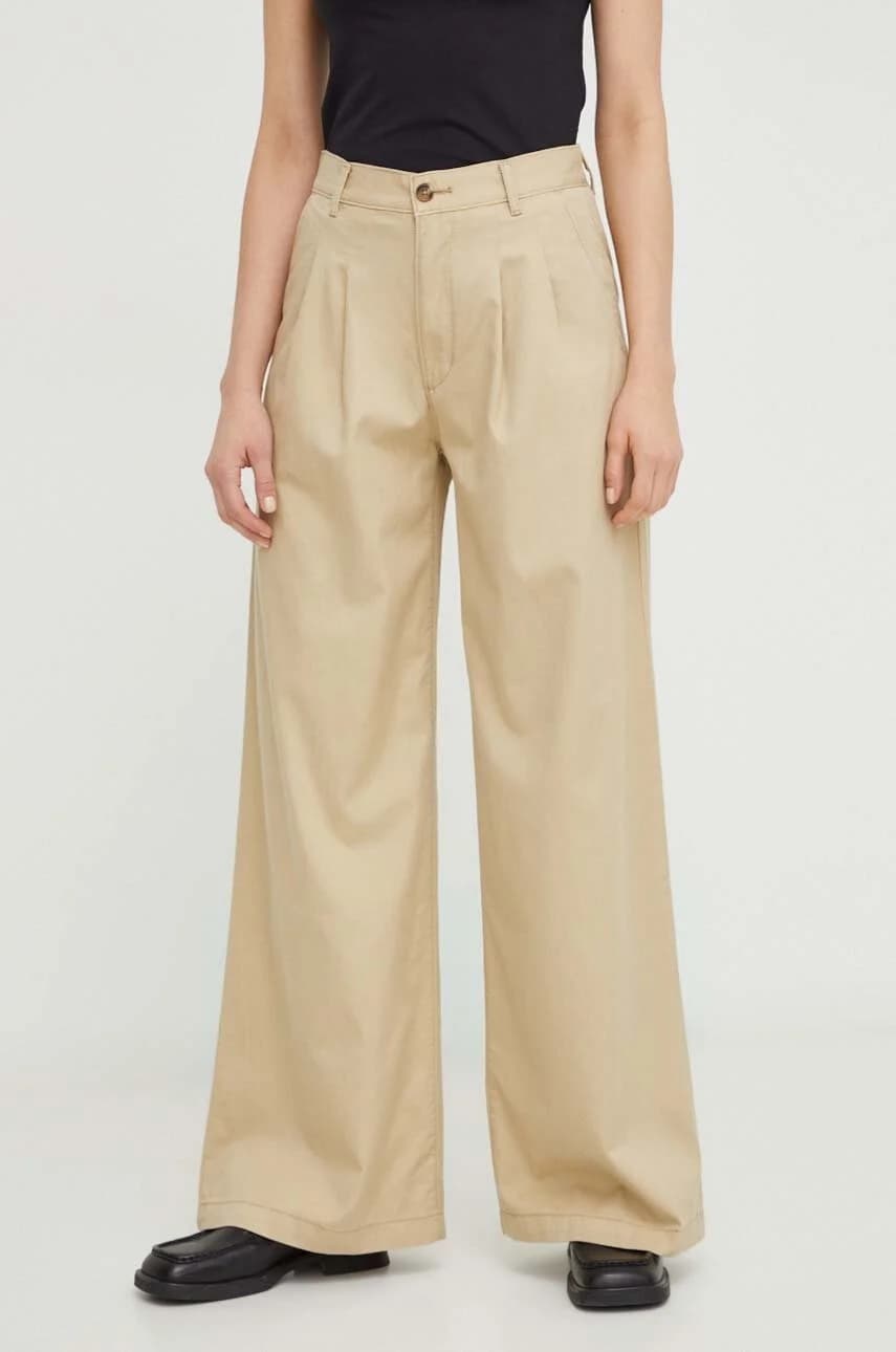 ШИРОКИЕ БРЮКИ ПЛИССИРОВАННЫЕ