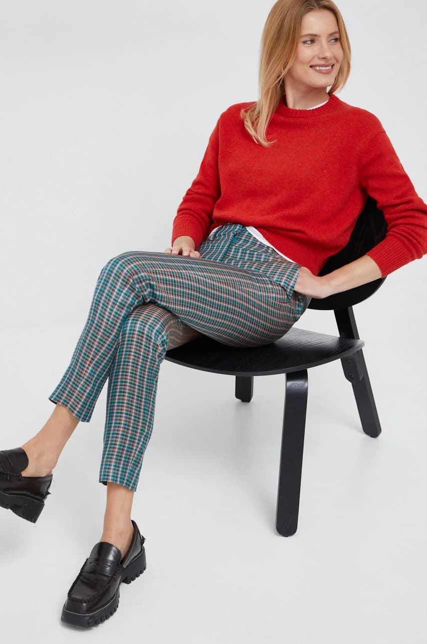 Брюки из смесового льна - фото 2