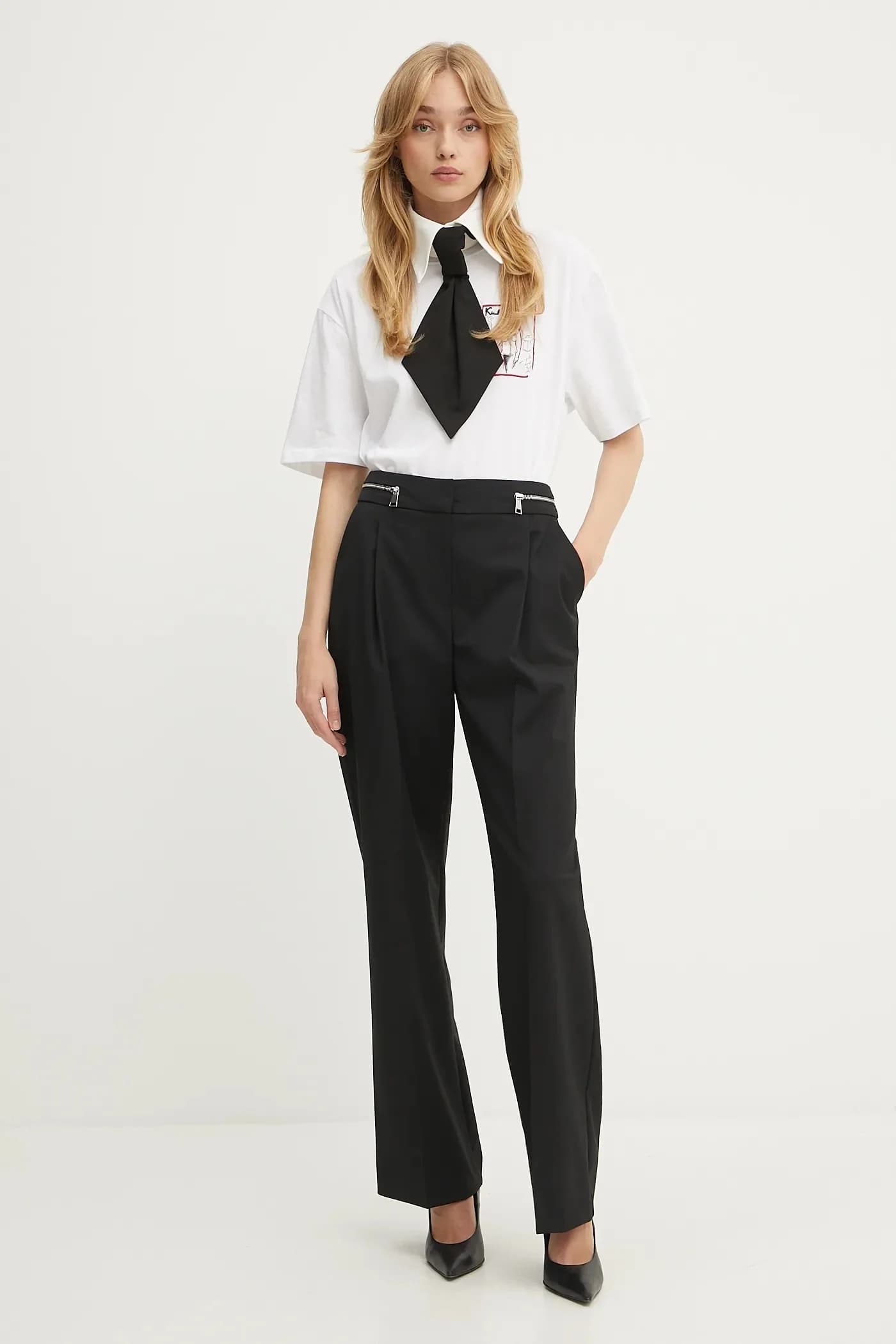 Брюки из смесовой шерсти - фото 2