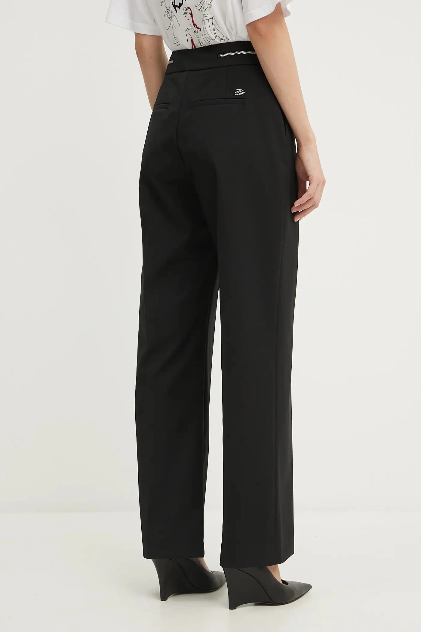 Брюки из смесовой шерсти - фото 3