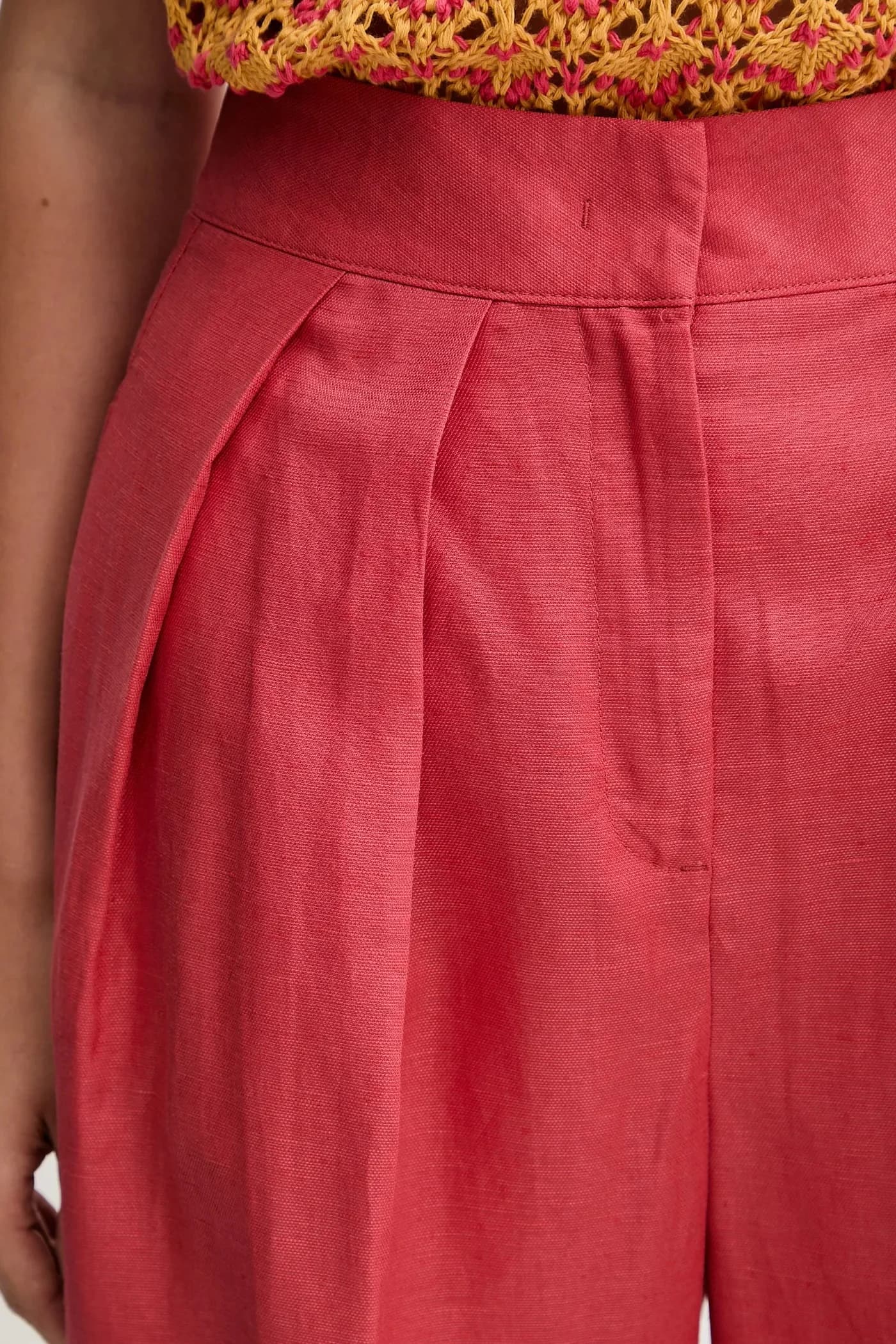 Брюки из смесового льна - фото 4