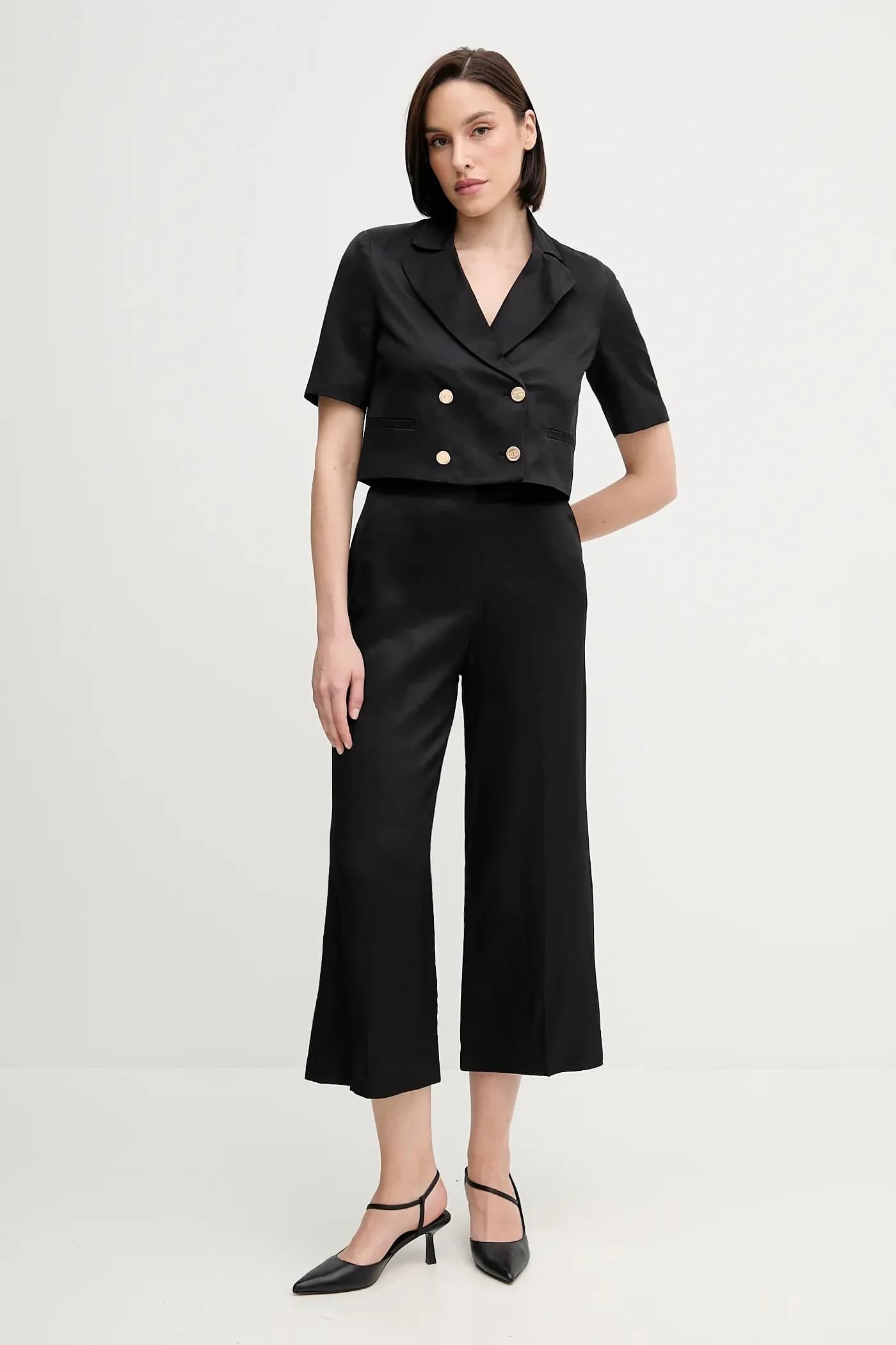 Брюки из смесового льна - фото 2