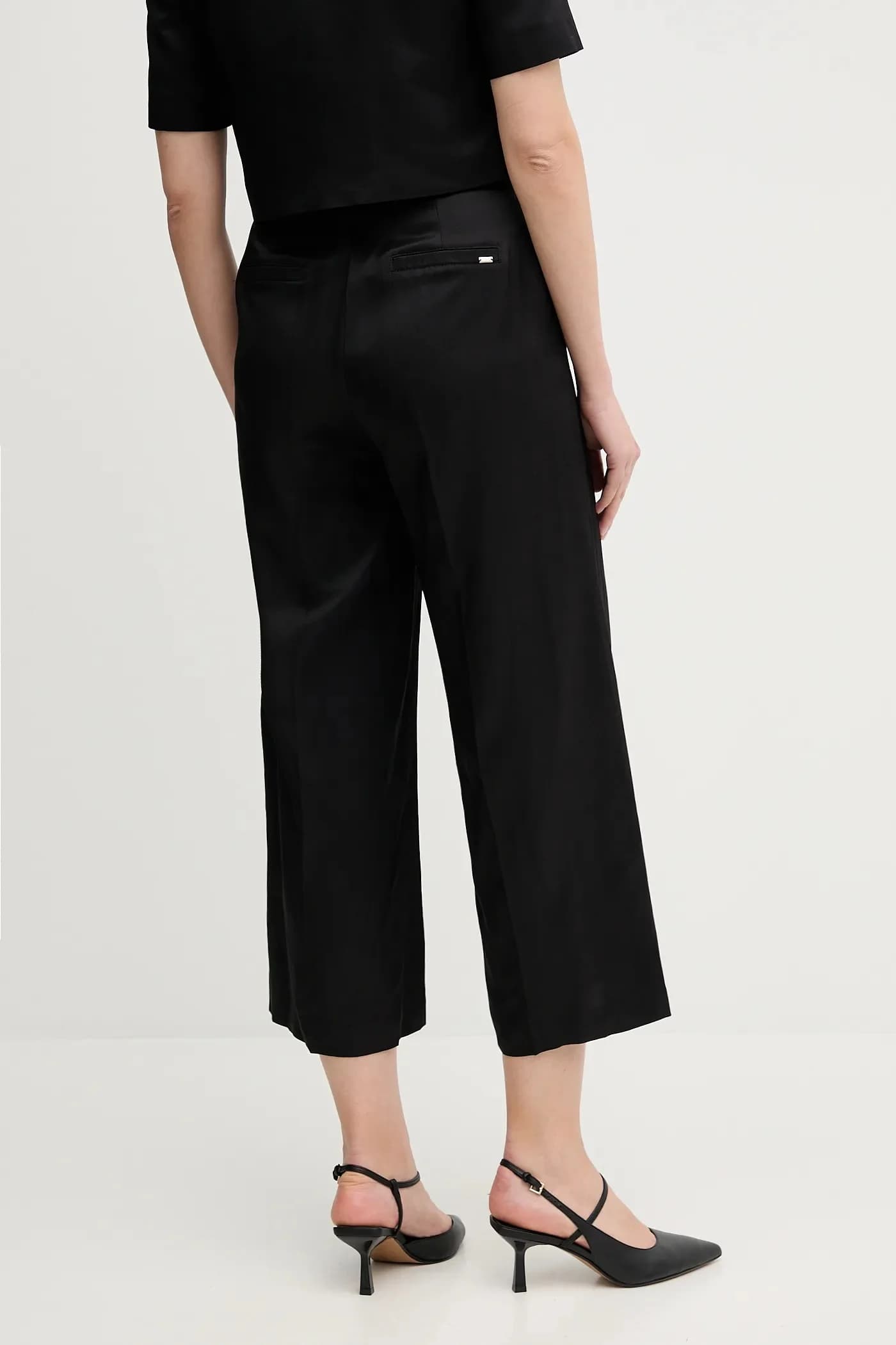 Брюки из смесового льна - фото 3