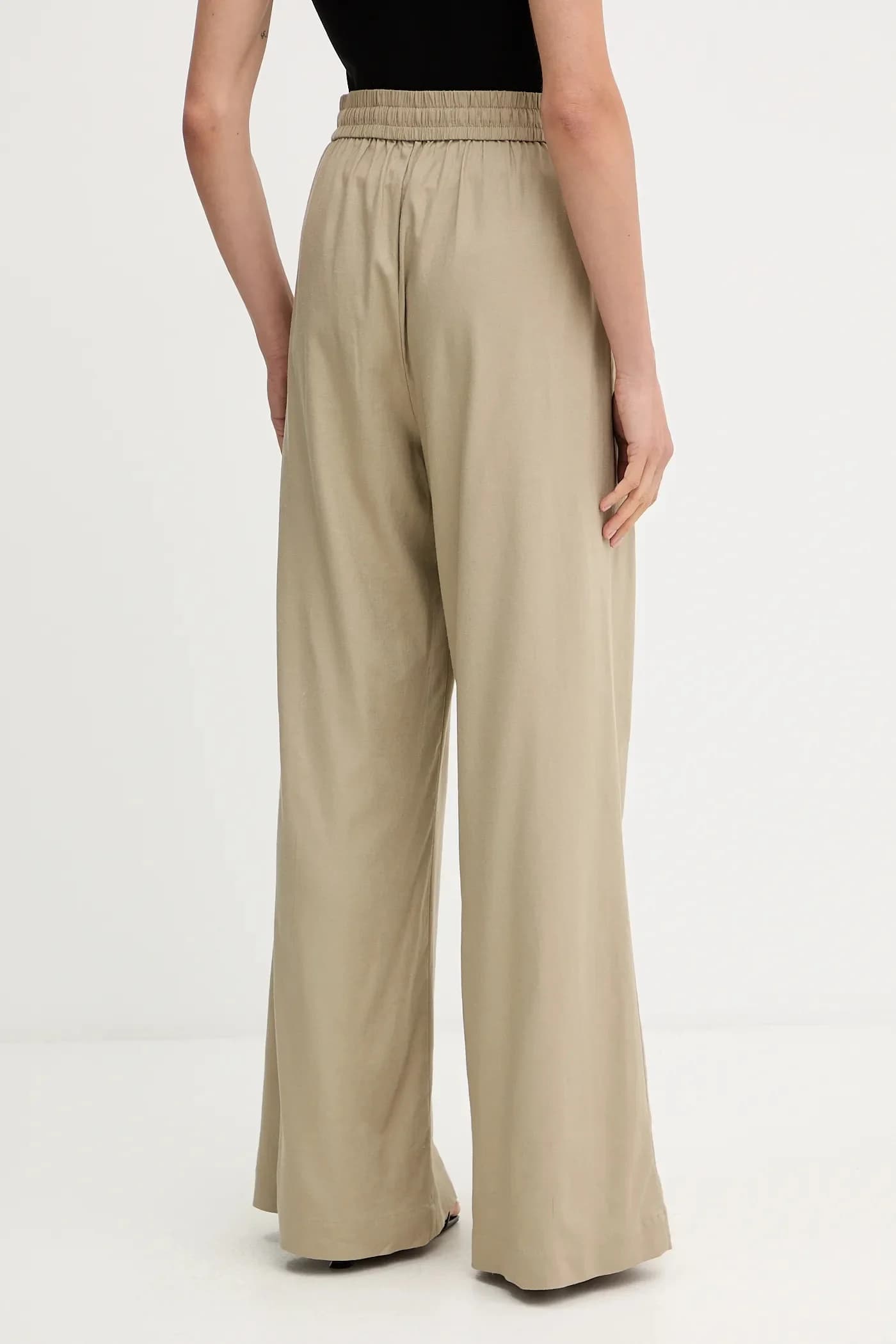 Брюки из смесового льна - фото 3