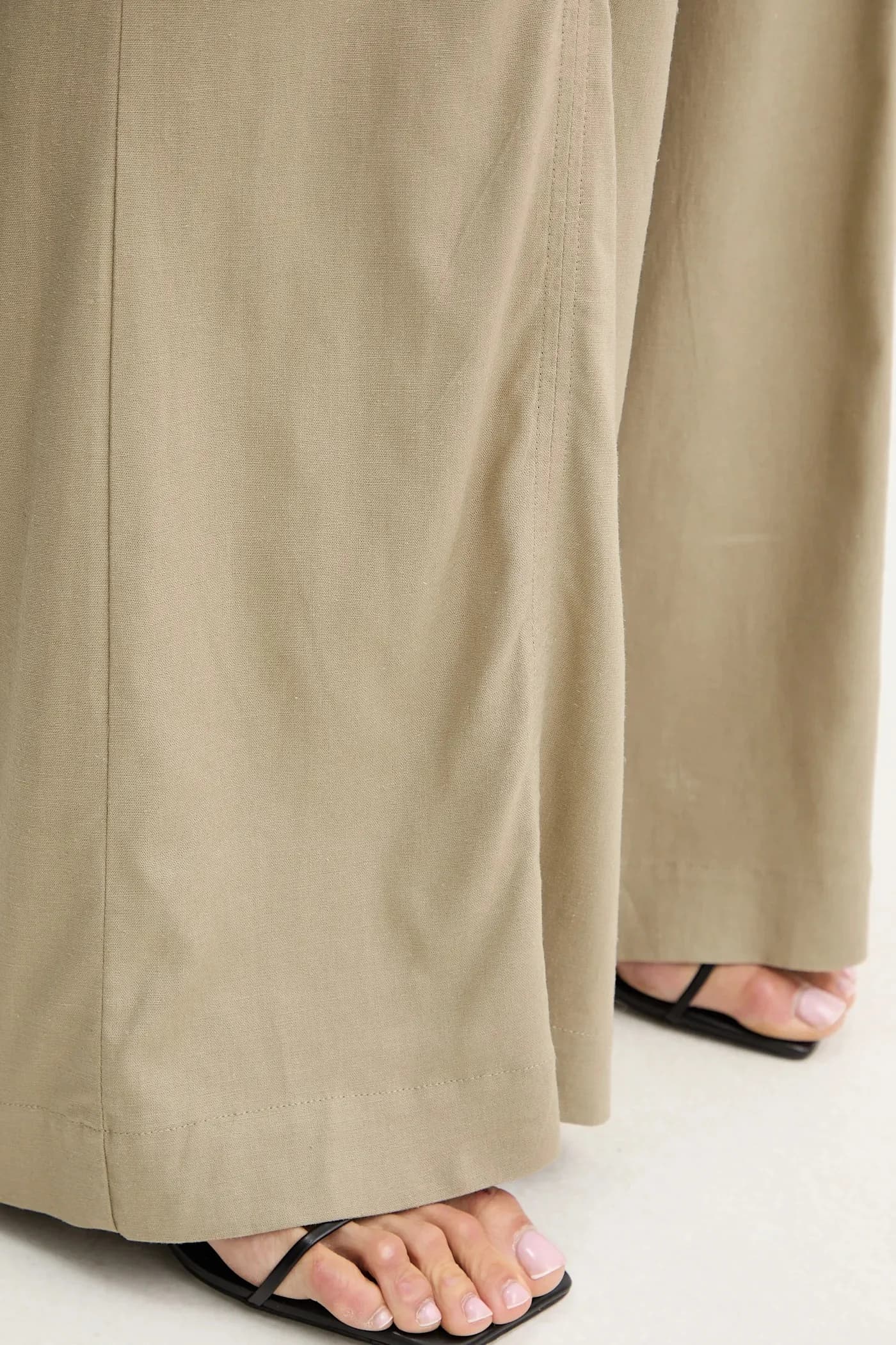 Брюки из смесового льна - фото 4