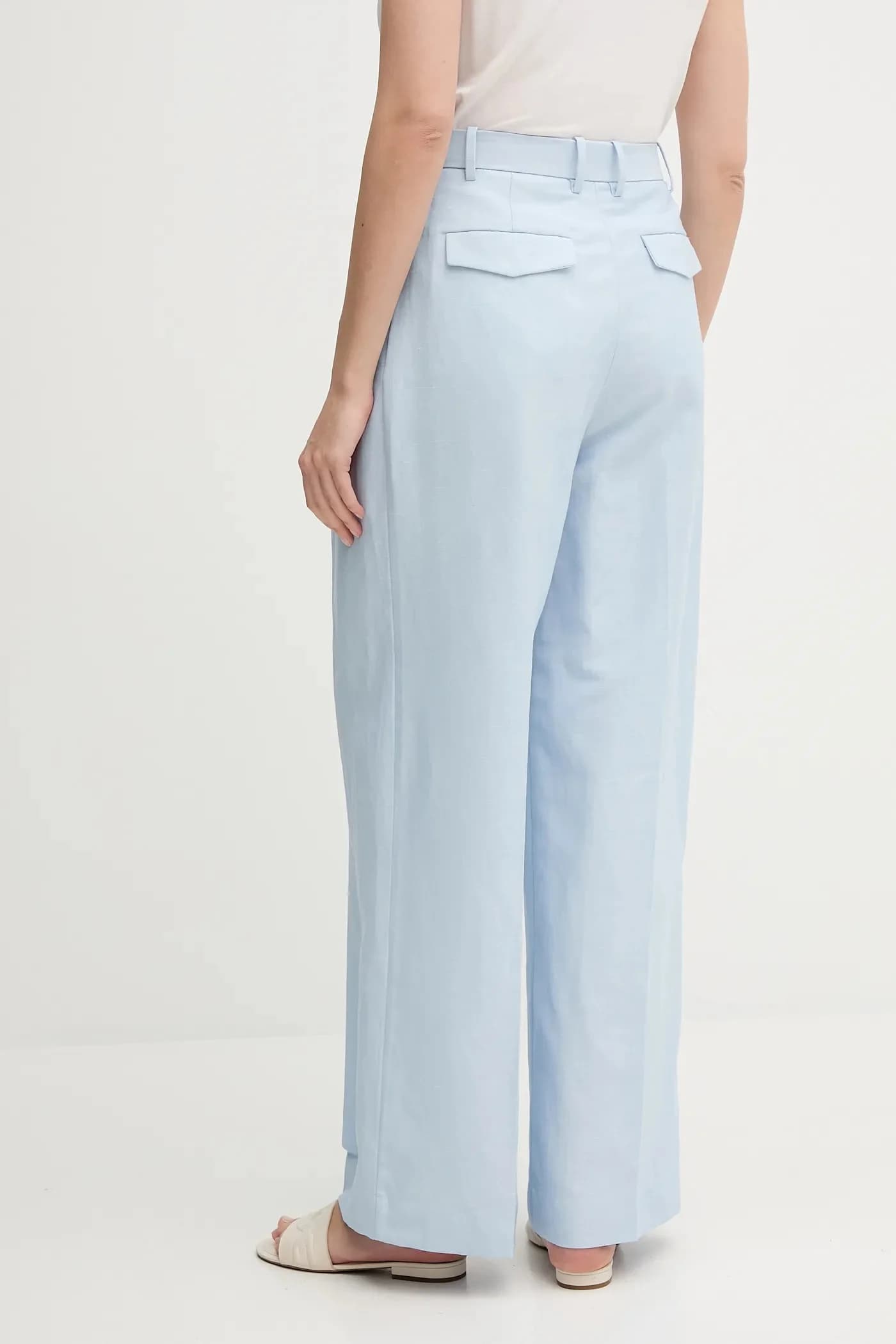 Брюки из смесового льна - фото 3