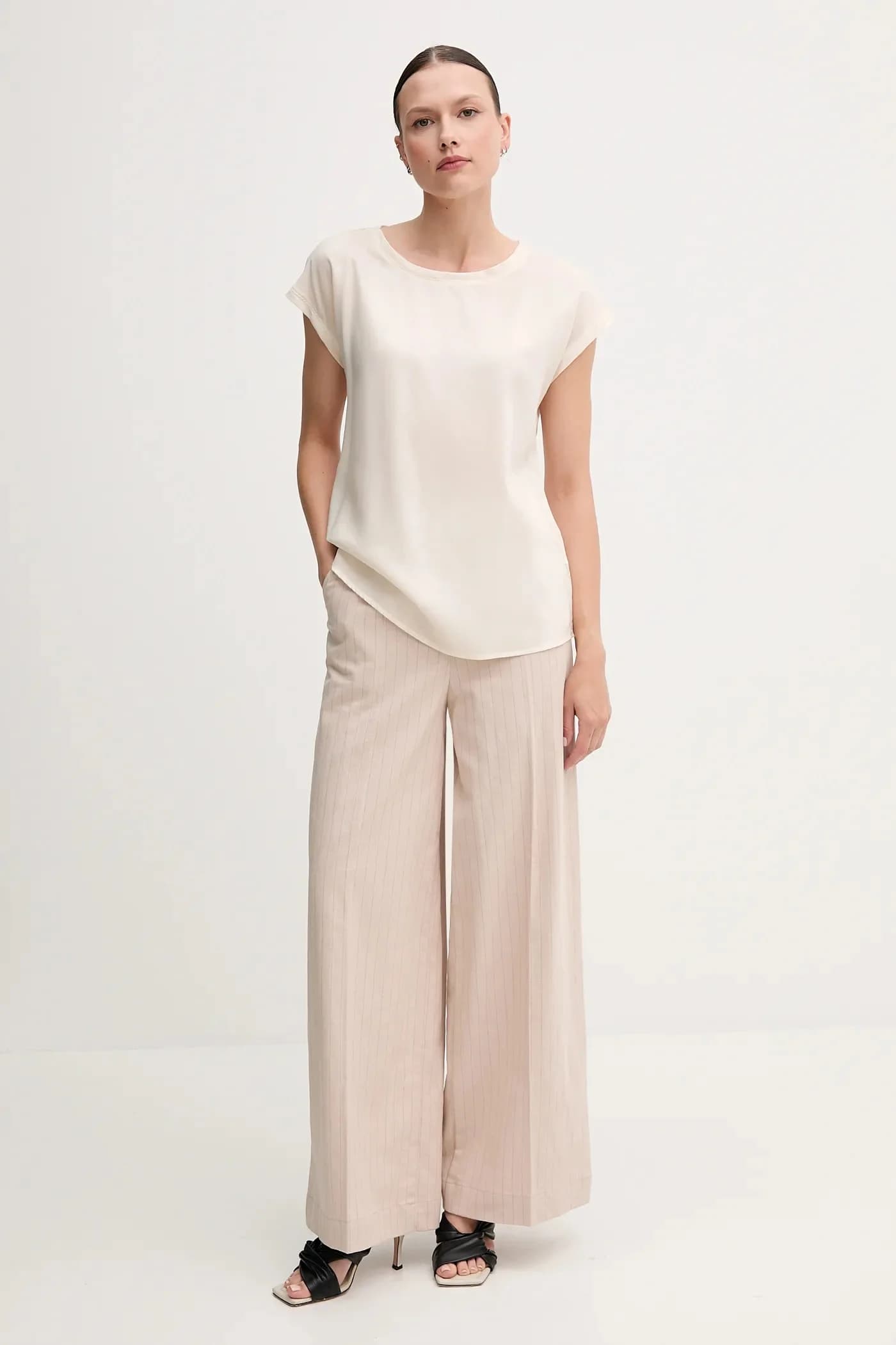 Брюки из смесового льна - фото 2