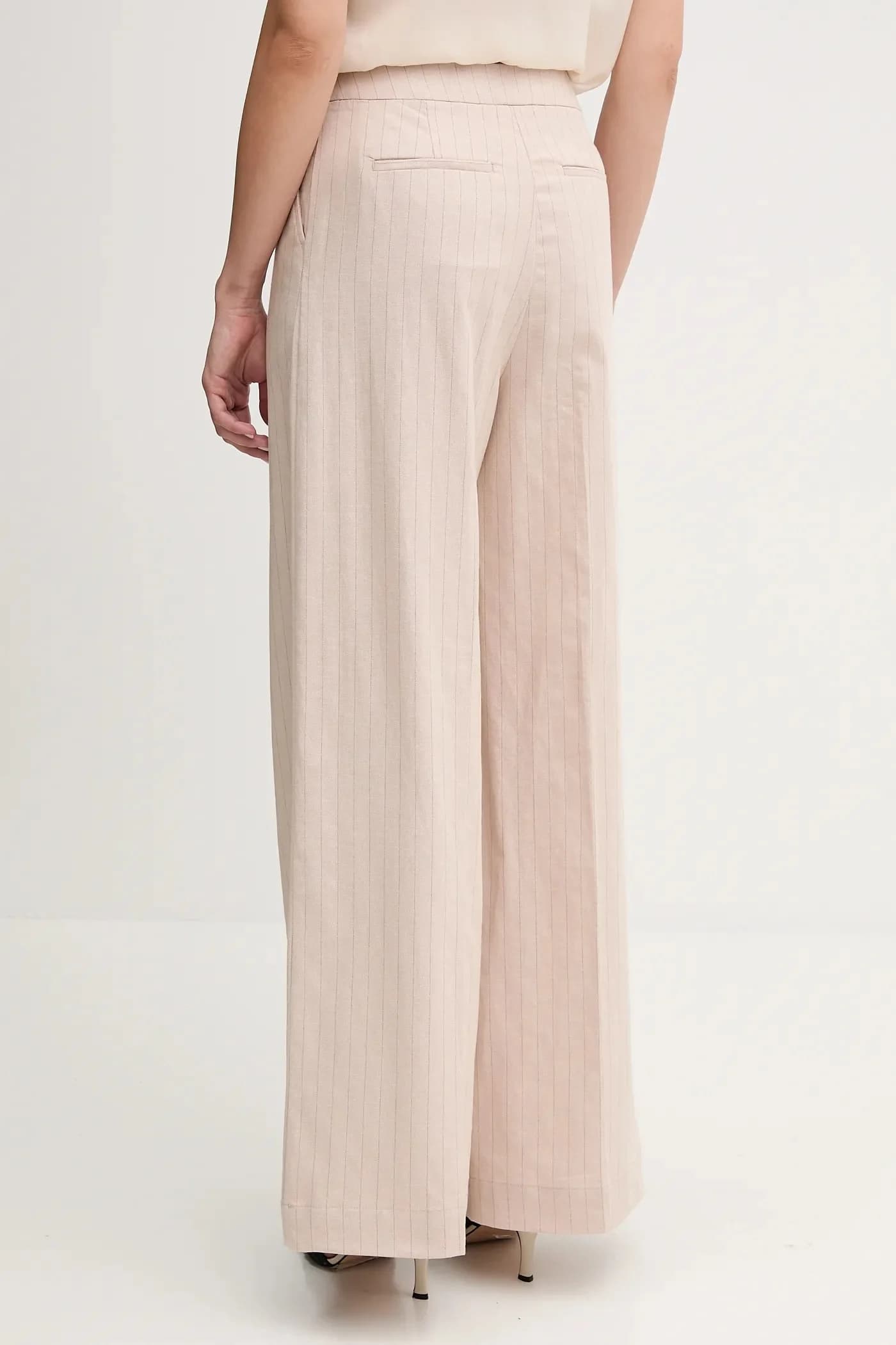 Брюки из смесового льна - фото 3