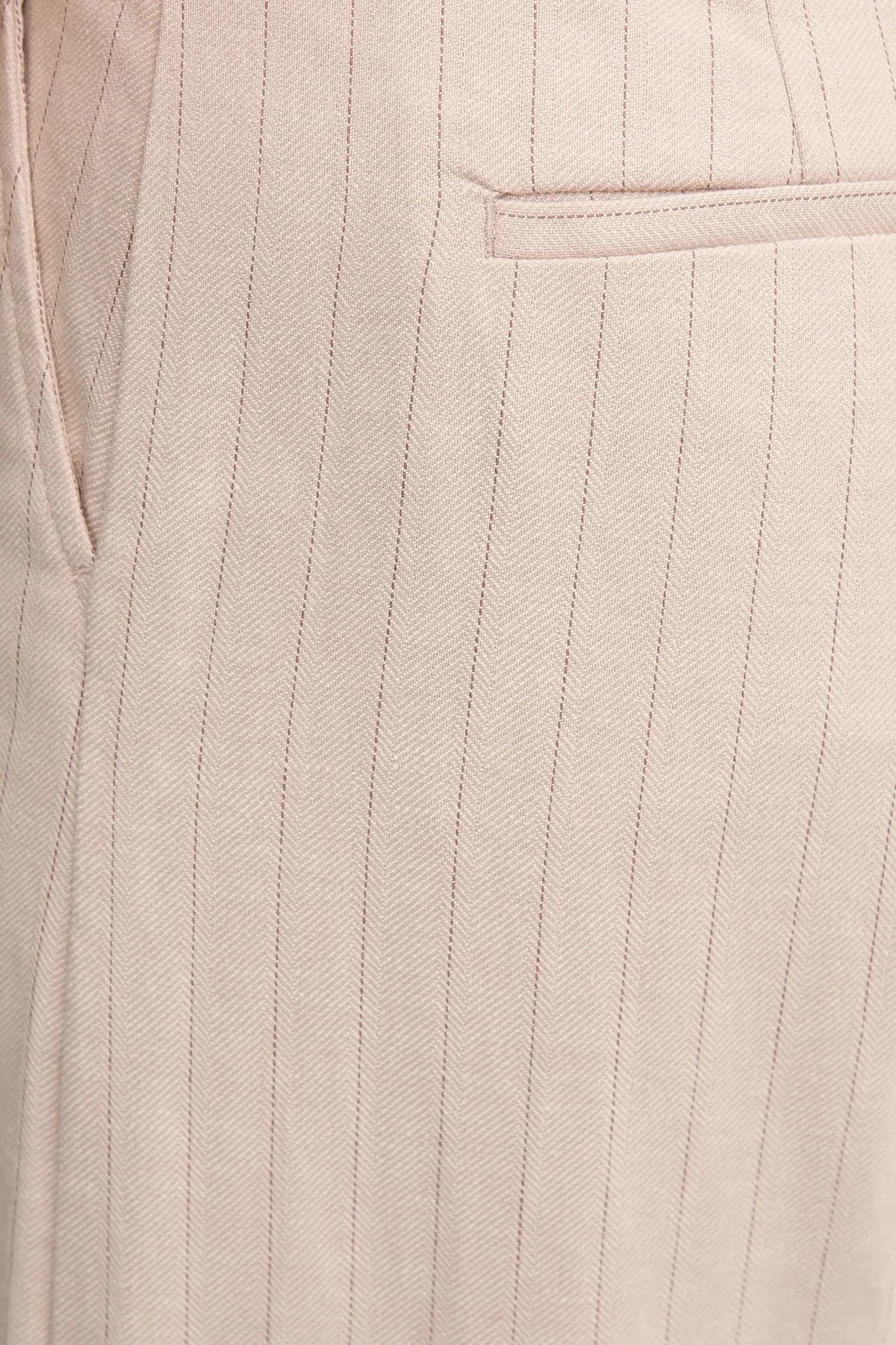 Брюки из смесового льна - фото 4