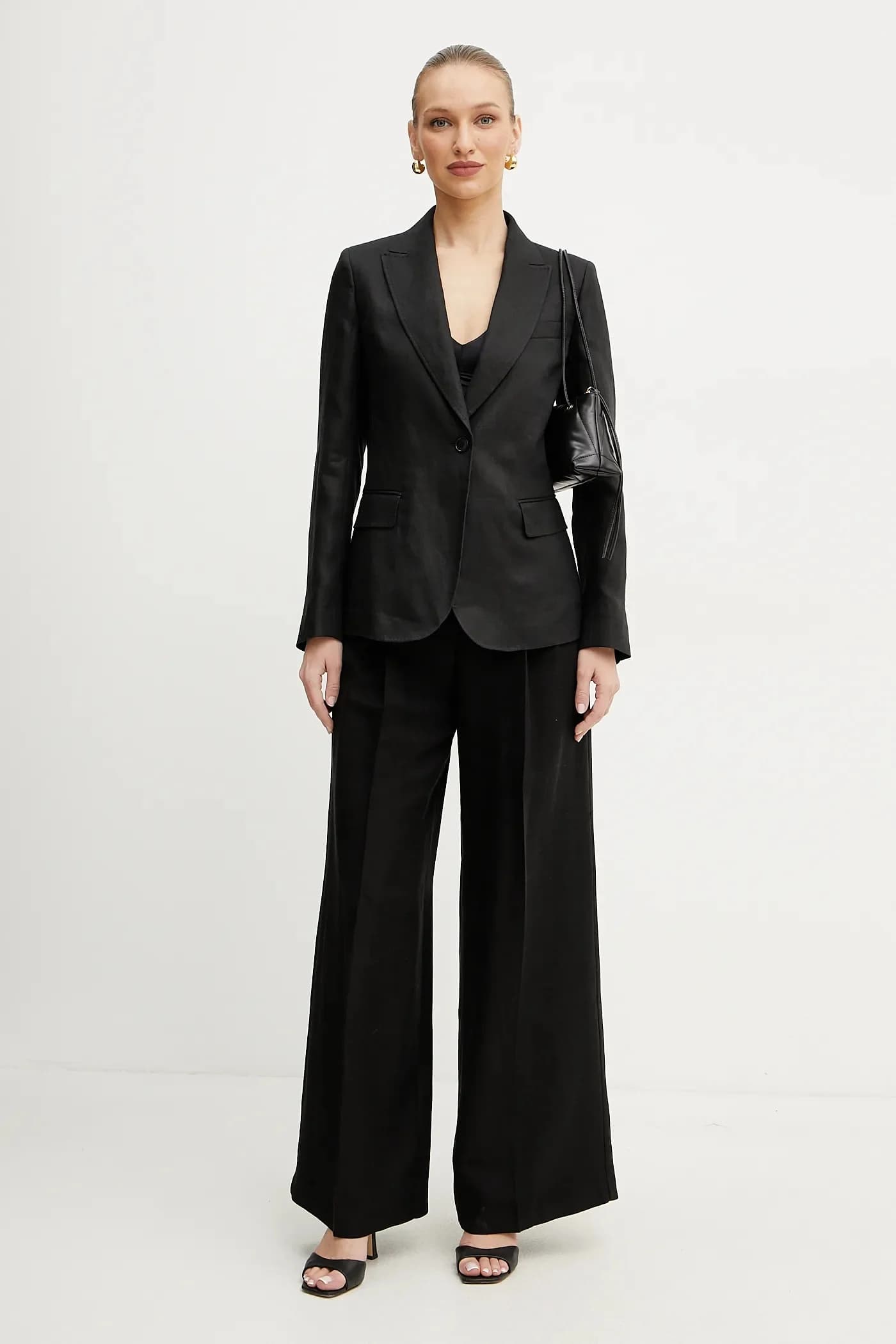 Брюки из смесового льна - фото 2