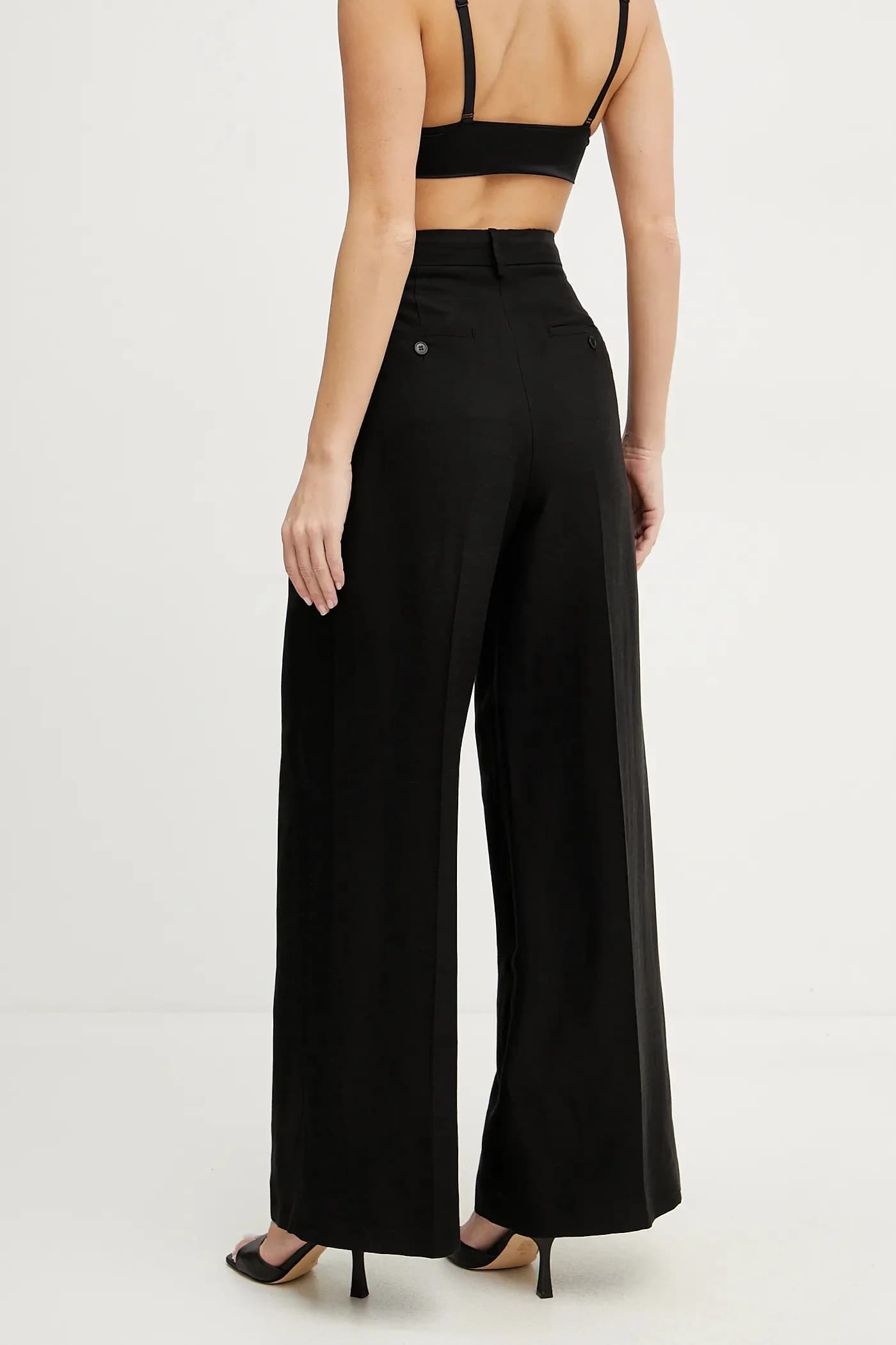 Брюки из смесового льна - фото 3