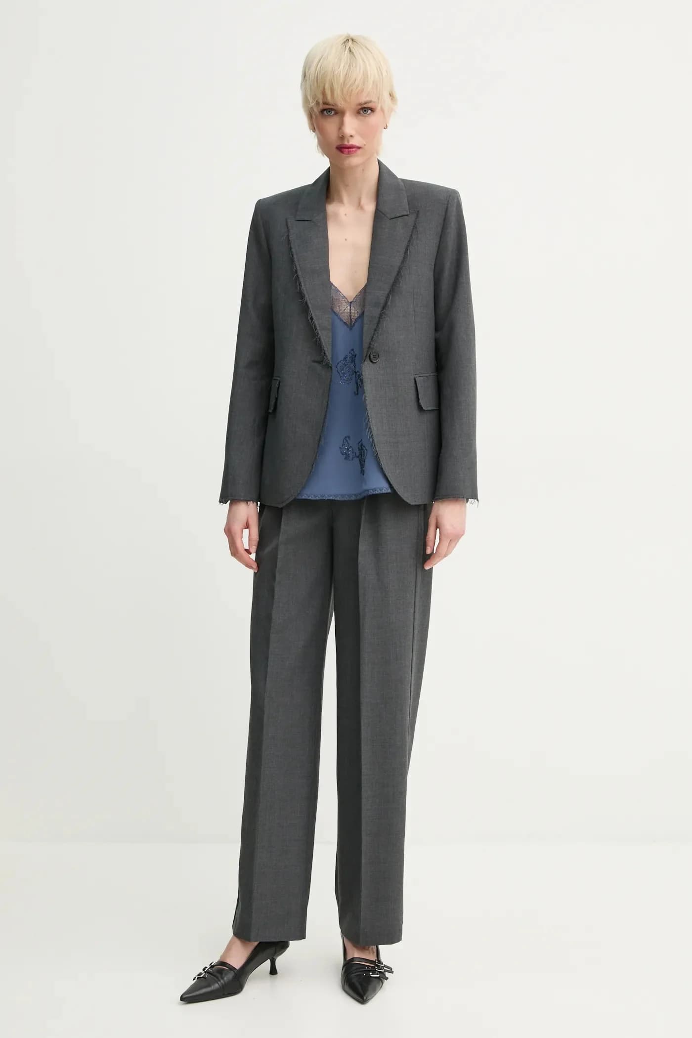 Брюки из смесовой шерсти - фото 2