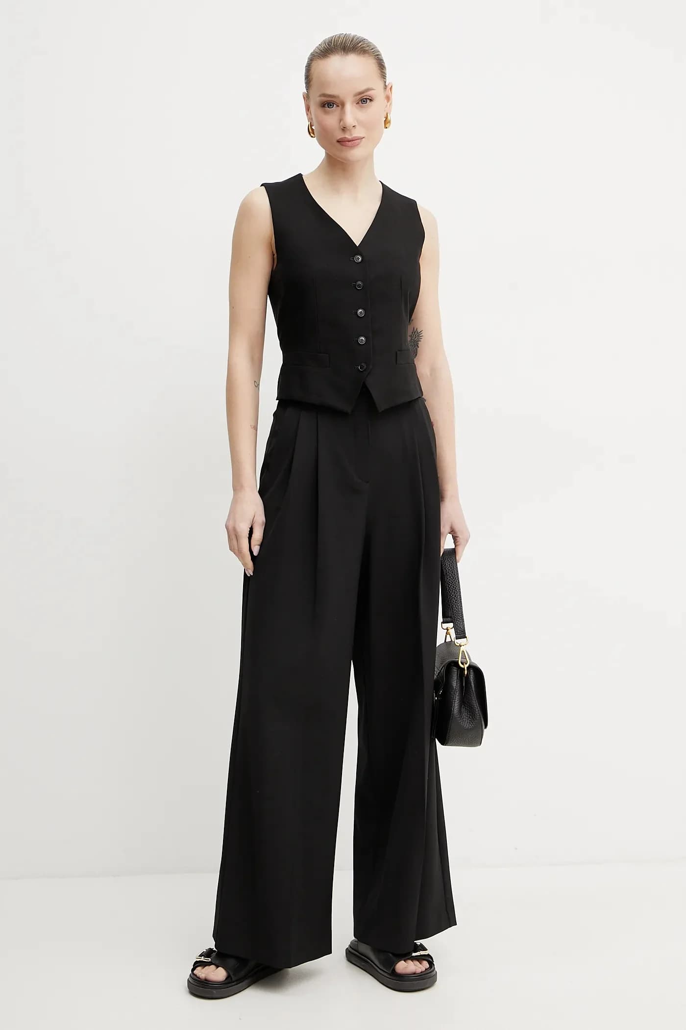 Брюки из смесового кашемира - фото 2