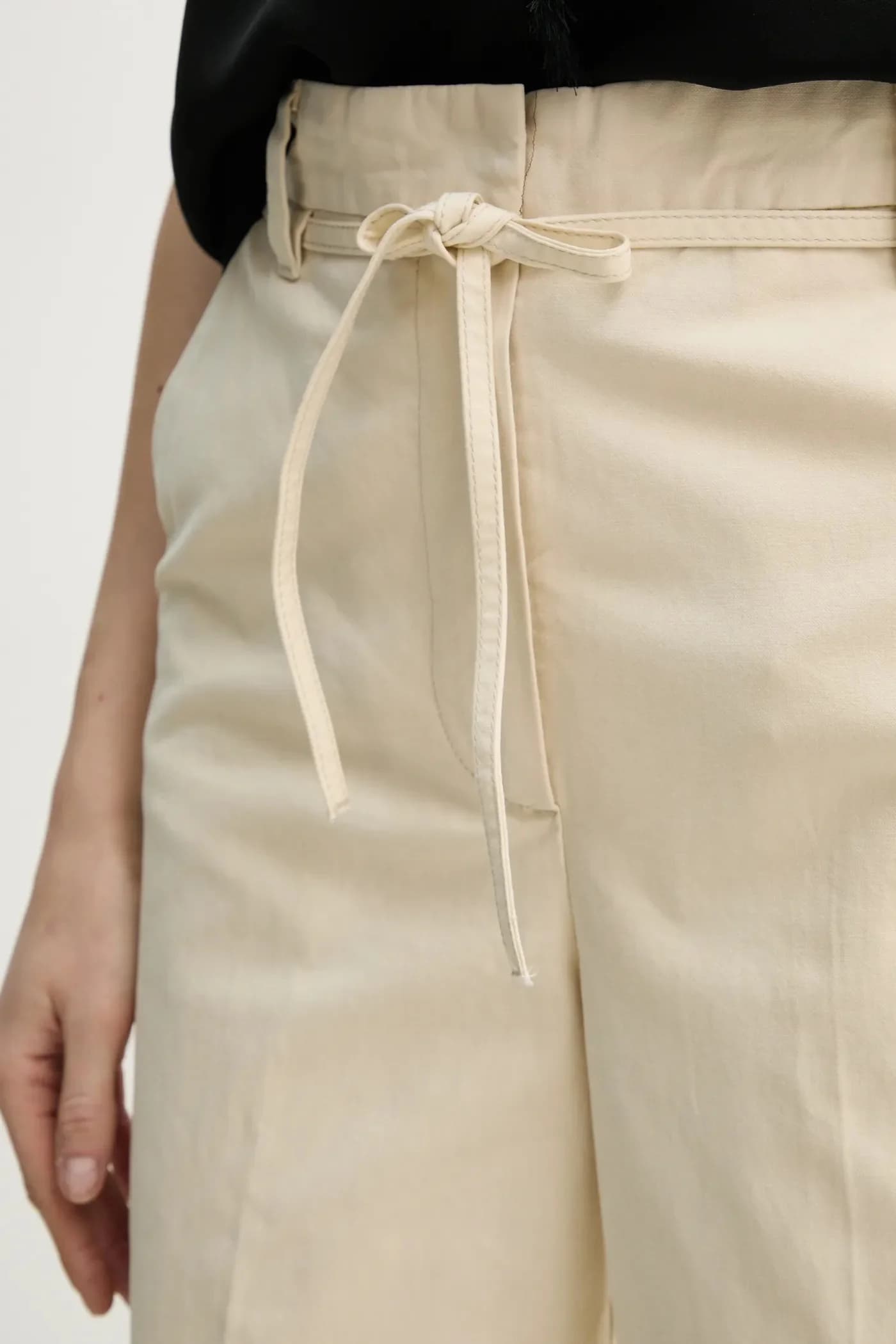 Нефритовые хлопковые брюки - фото 4