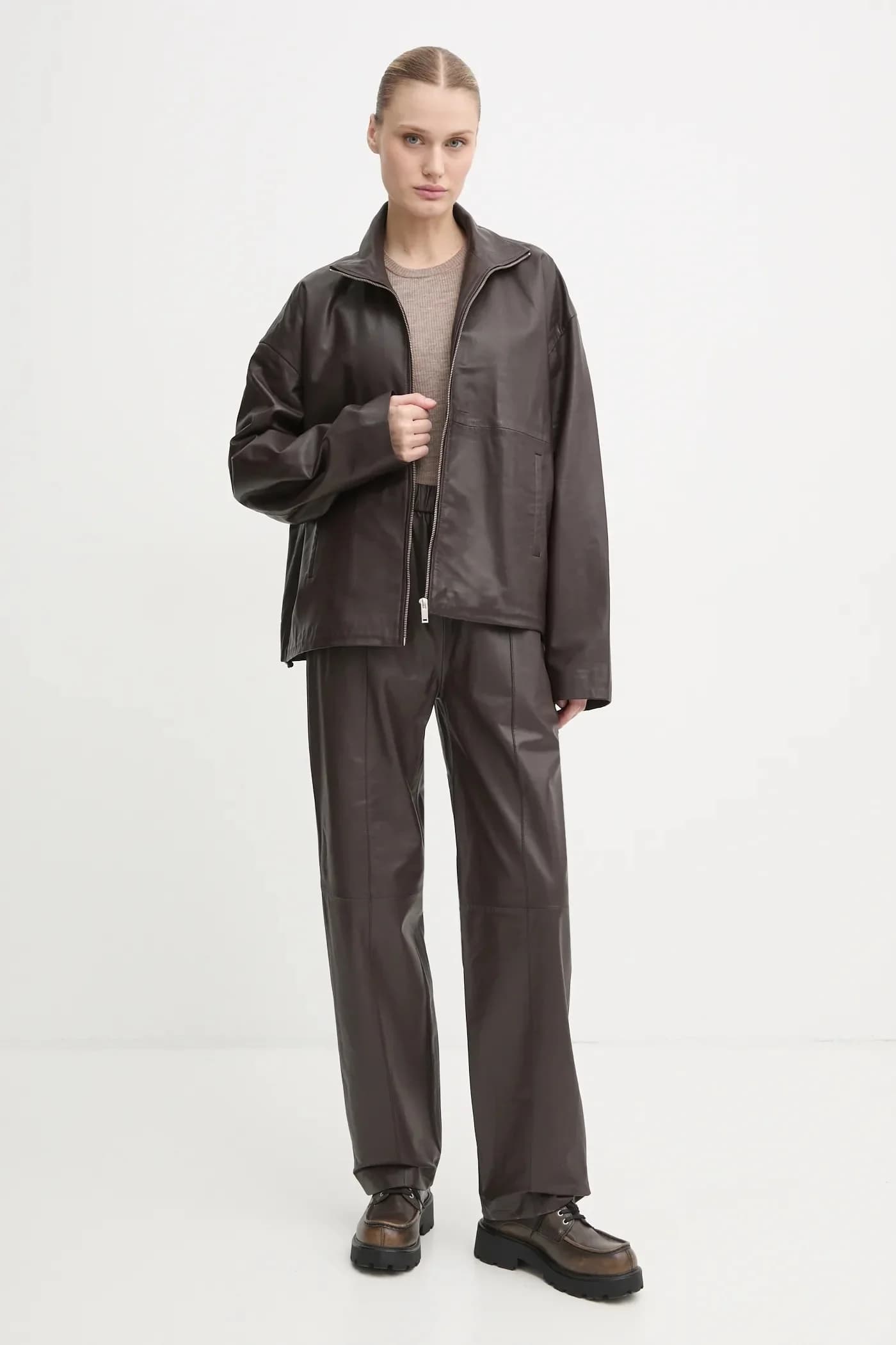 кожаные брюки Jimone - фото 2