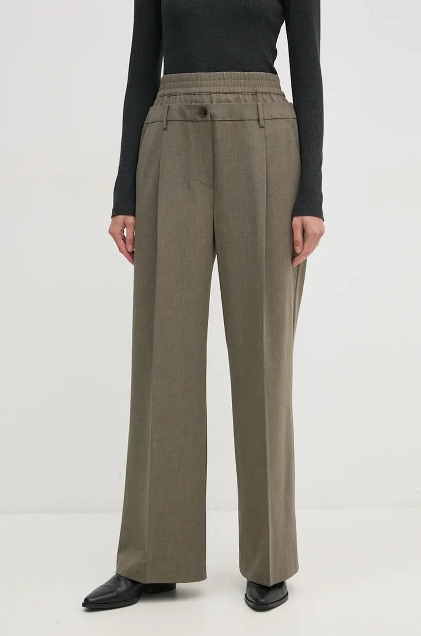 Брюки из смесовой шерсти