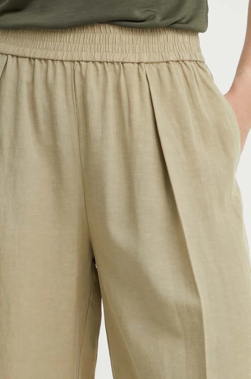Брюки SAJULIA из смесового льна - фото 2