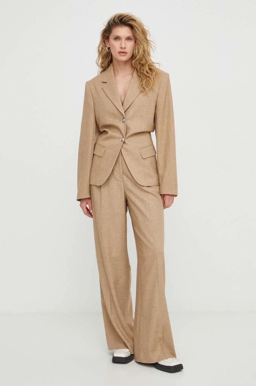 Спортивные брюки из смесовой шерсти - фото 2