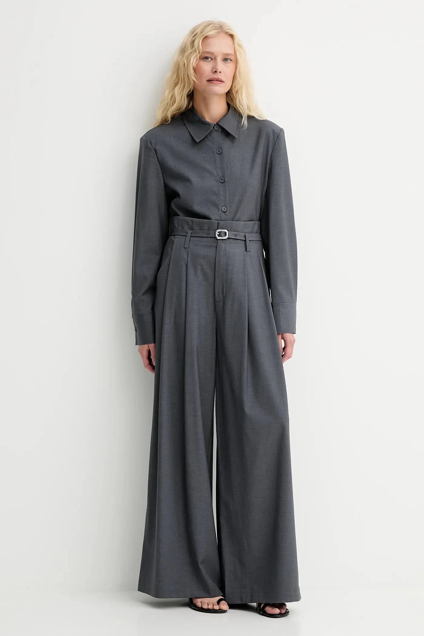 Брюки из смесовой шерсти - фото 2