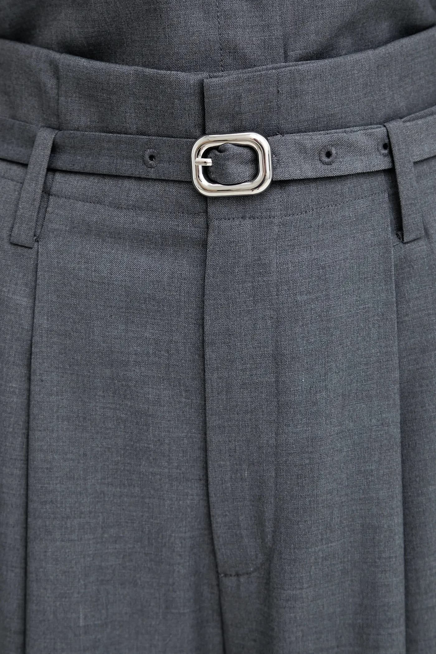 Брюки из смесовой шерсти - фото 4