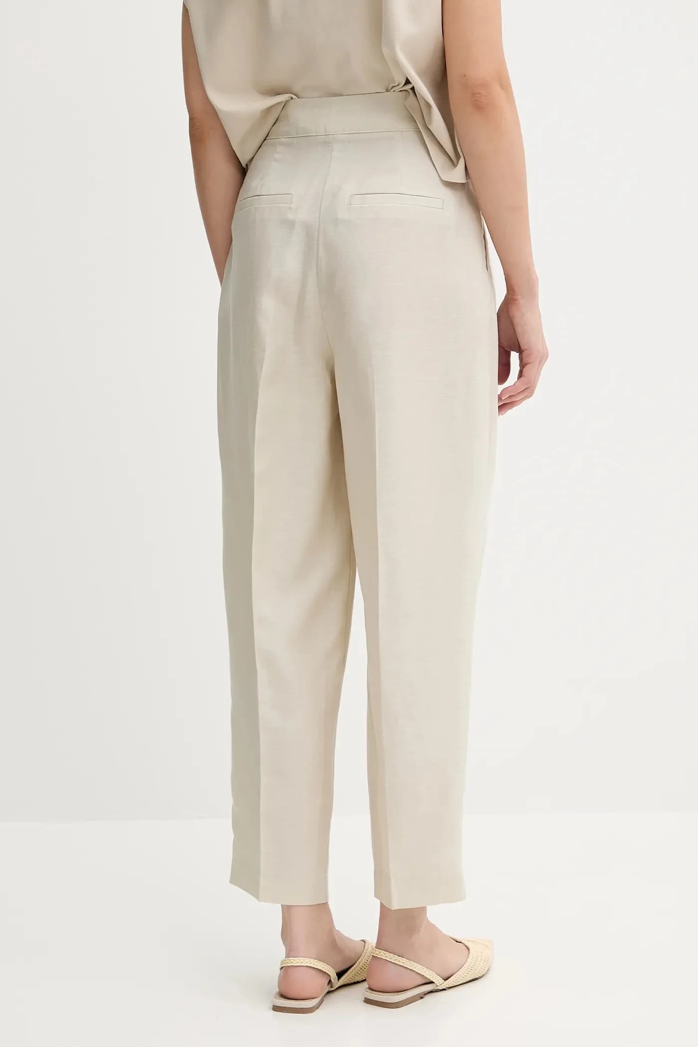 Брюки из смесового льна - фото 3