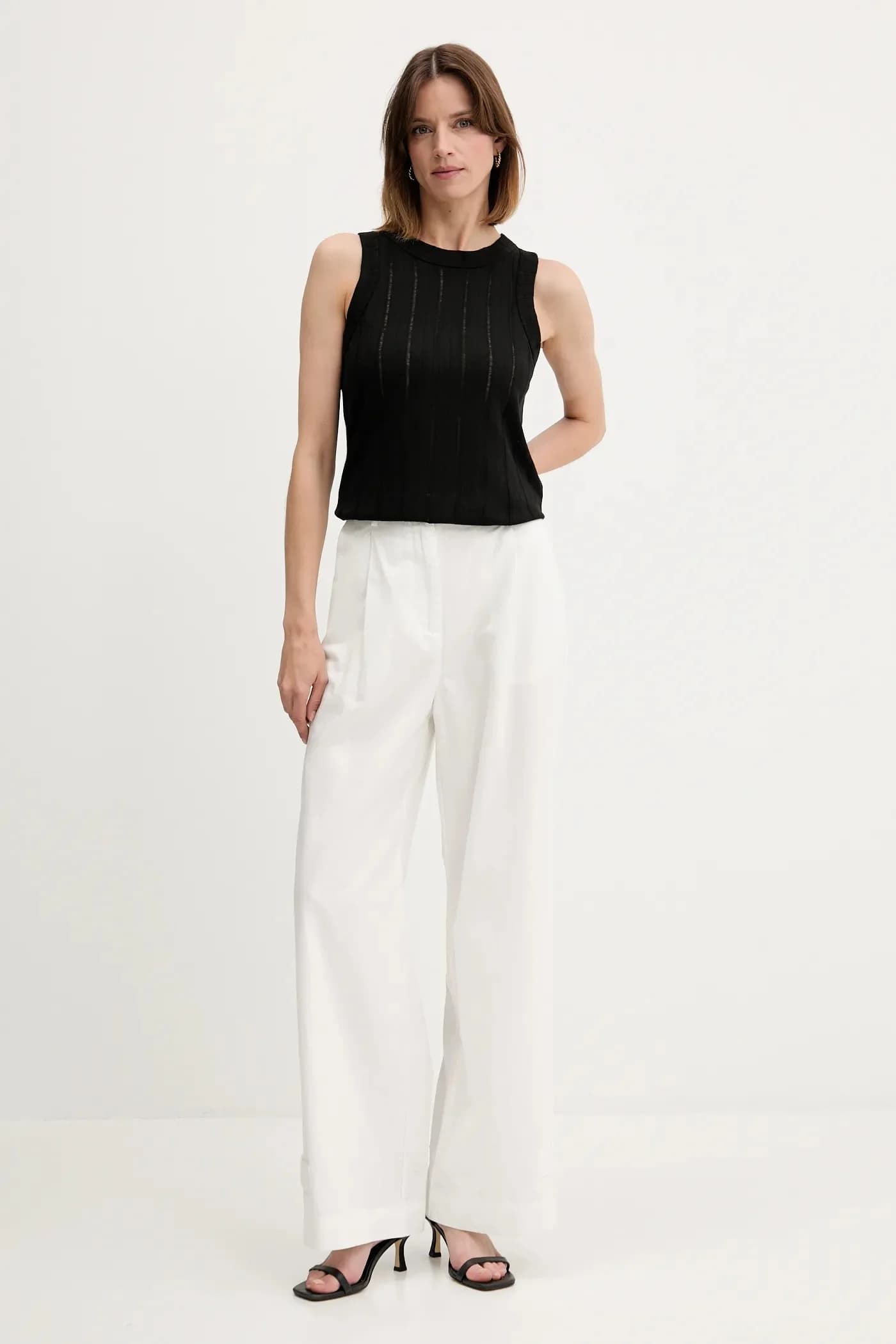 Брюки из смесового льна - фото 2