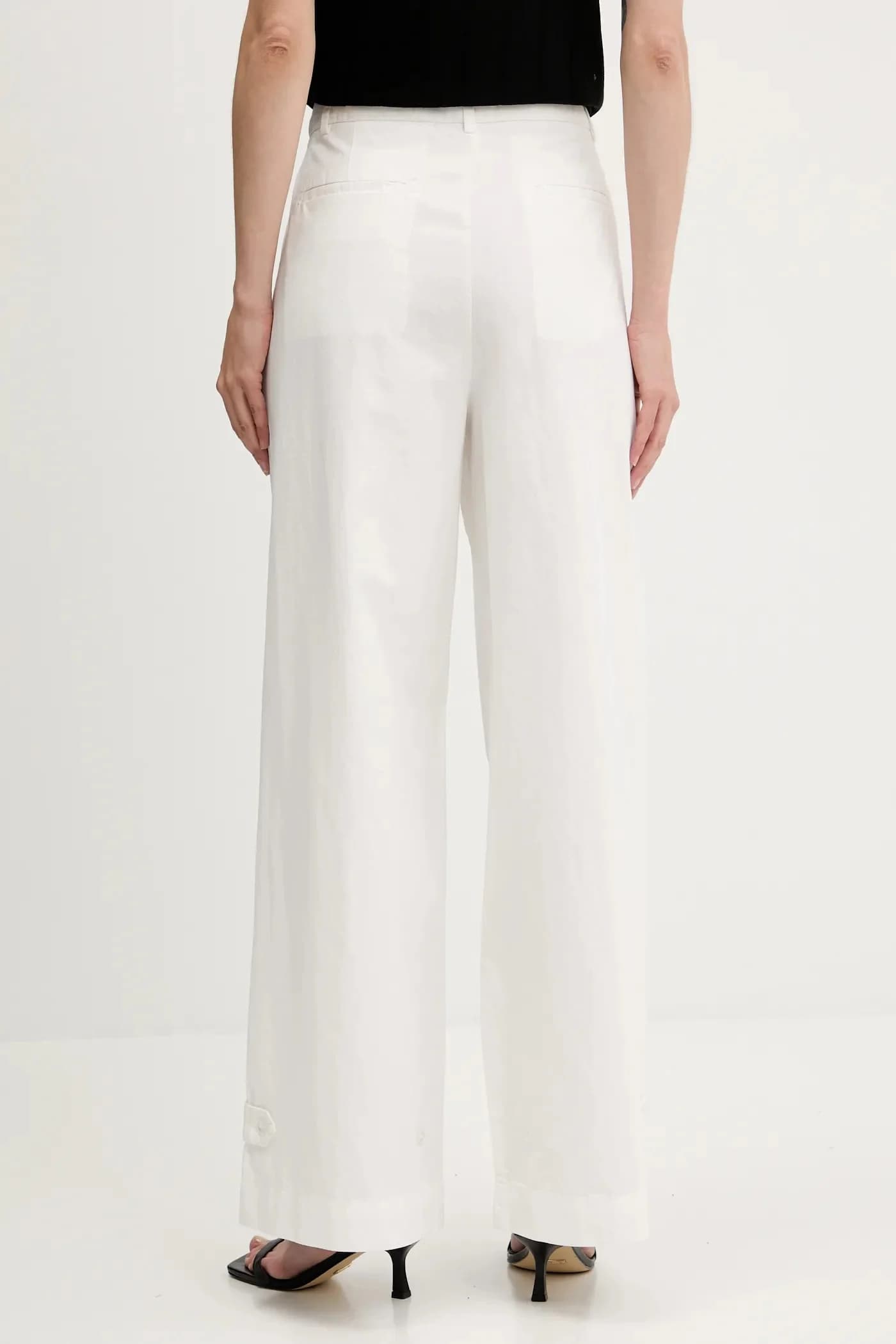 Брюки из смесового льна - фото 3