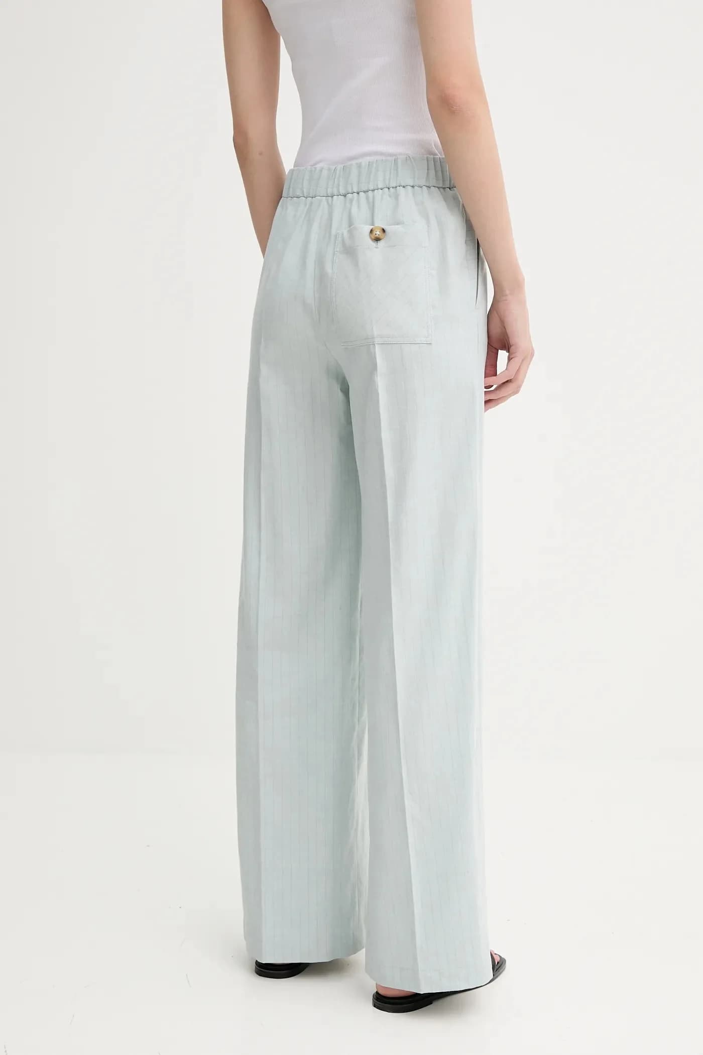 Брюки из смесового льна - фото 3