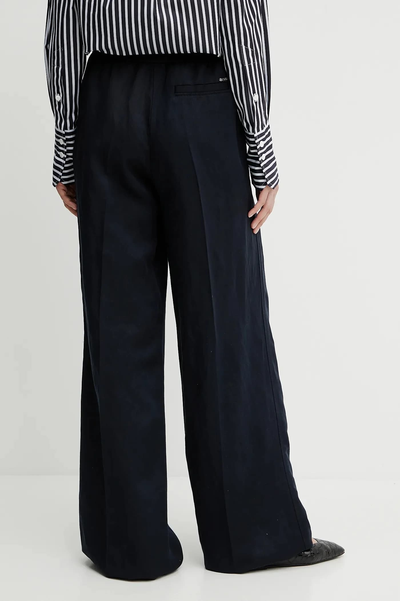 Брюки из смесового льна - фото 3